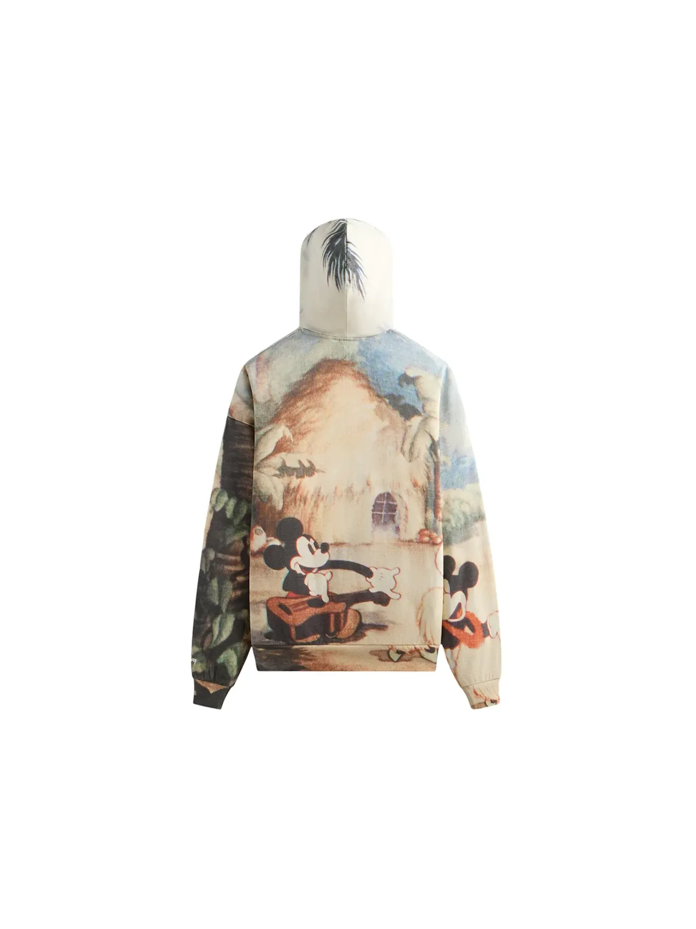 Мужская худи с принтом Donald Duck Hawaiian Vintage Nelson Kith — изображение 2 из 2, белый
