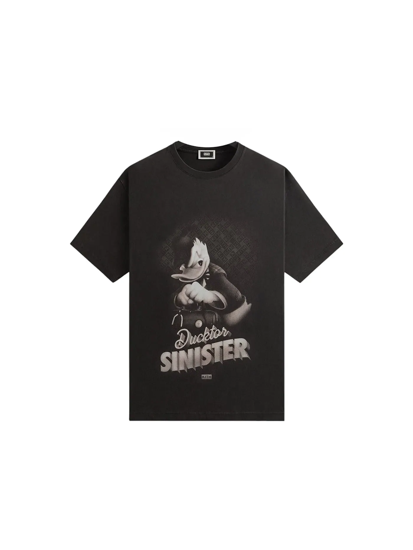 Мужская футболка с принтом Donald Duck Sinister Vintage Kith — изображение 1 из 2, черный