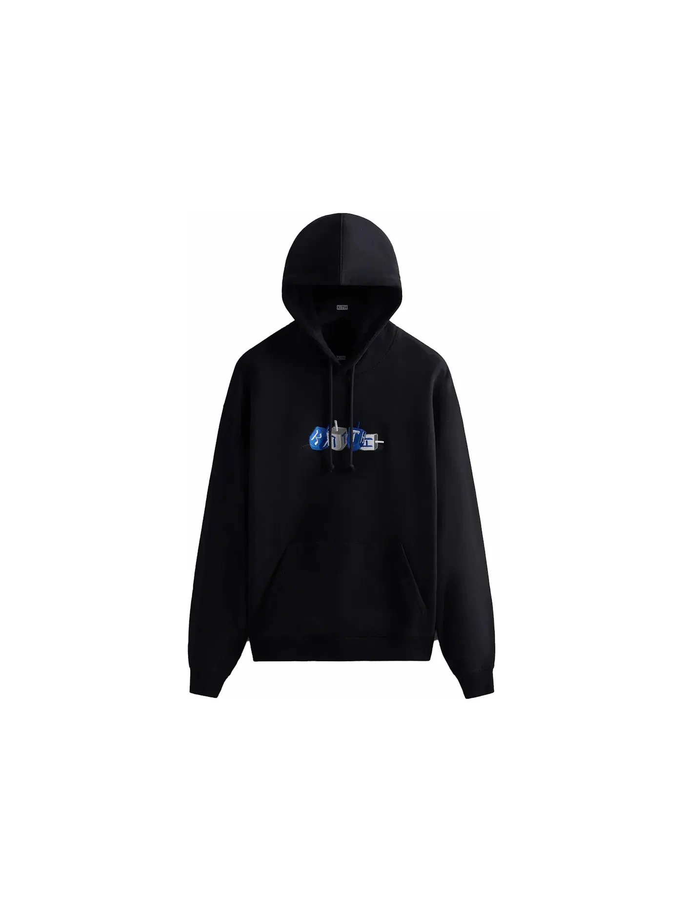Мужская худи с принтом Kith Hoodie — изображение 1 из 1, черный