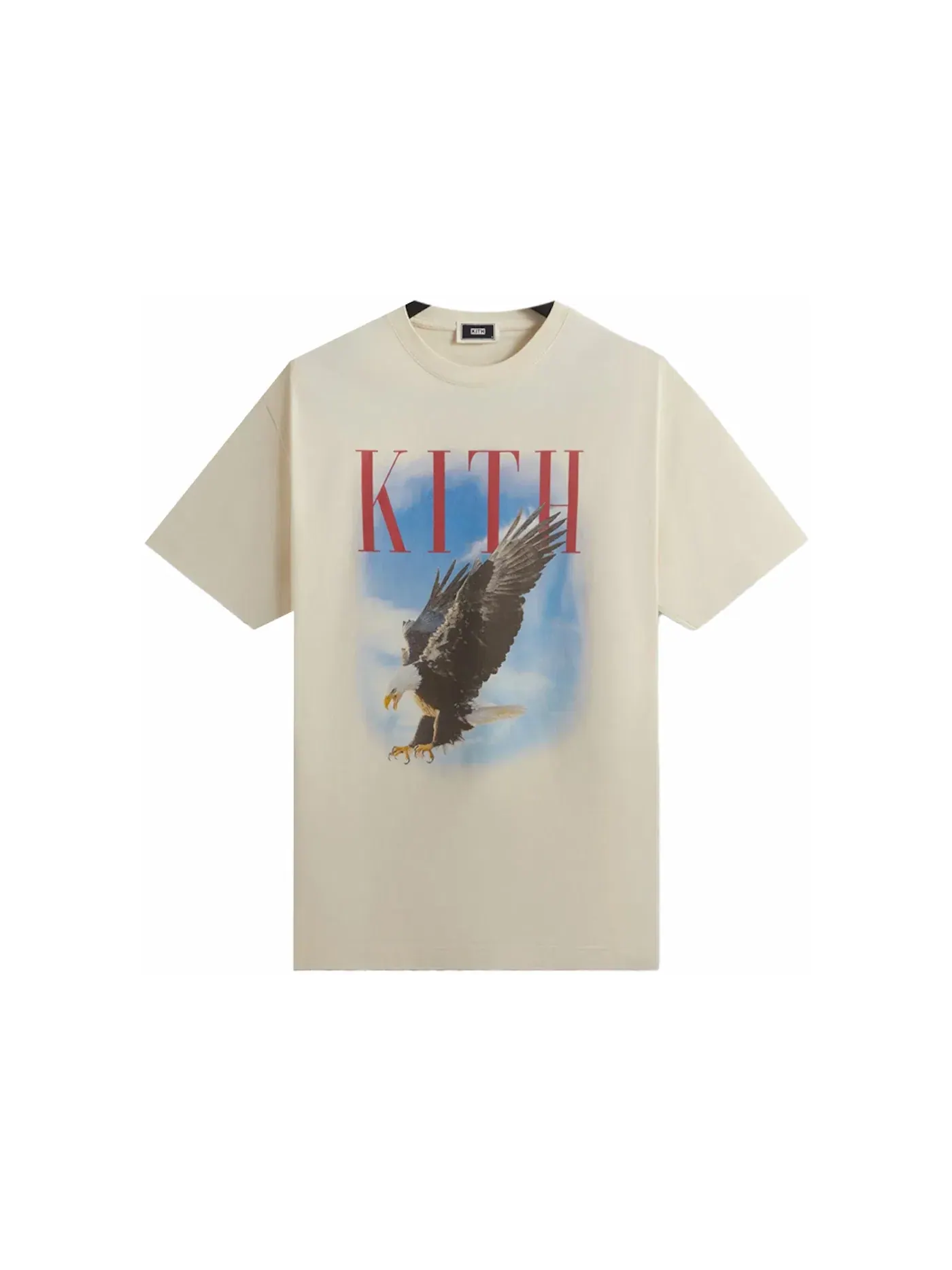 Мужская футболка с принтом Kith Eagle Vintage Tee Sandrift, Sandrift — изображение 1 из 1