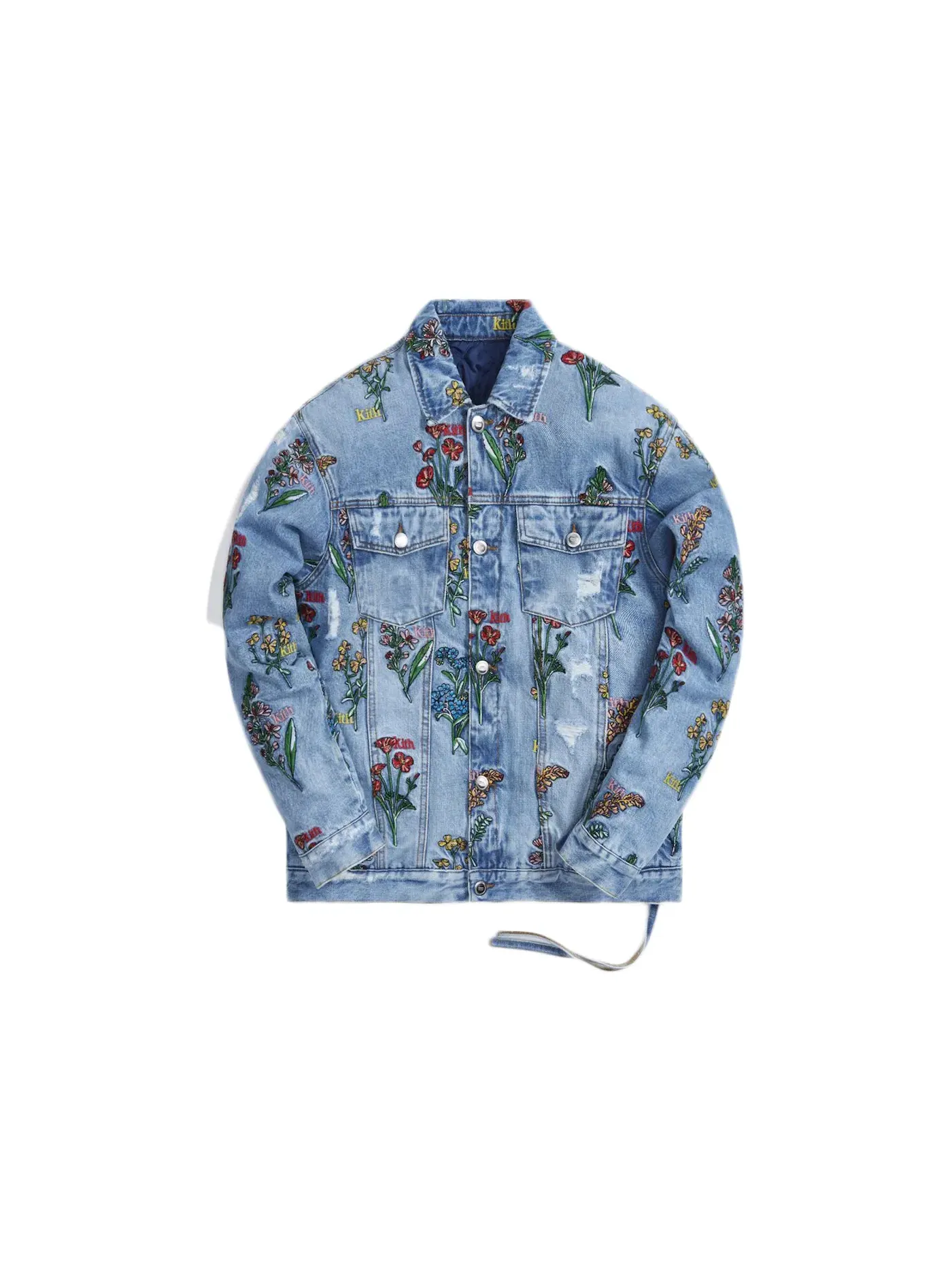 Мужская джинсовая куртка с длинным рукавом Kith Denim Jacket — изображение 1 из 2, светлый индиго