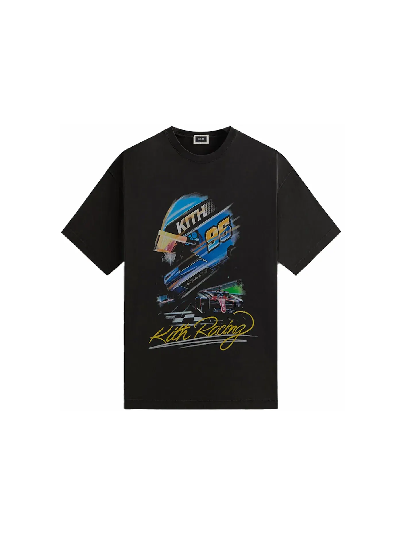 Мужская футболка с принтом Kith F1 Vintage Tee — изображение 1 из 2, черный