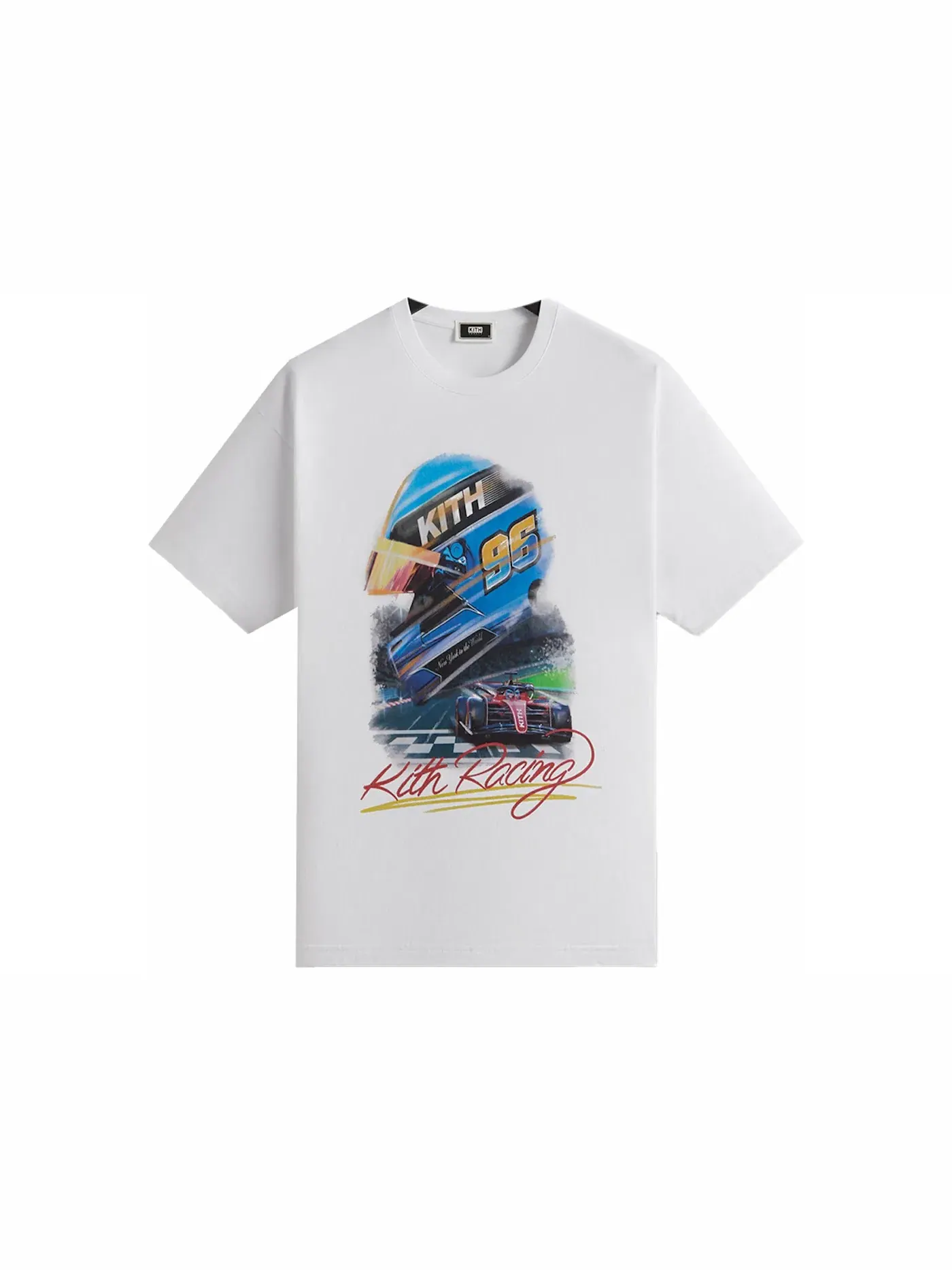 Мужская футболка с принтом Kith F1 Vintage Tee — изображение 1 из 2, белый