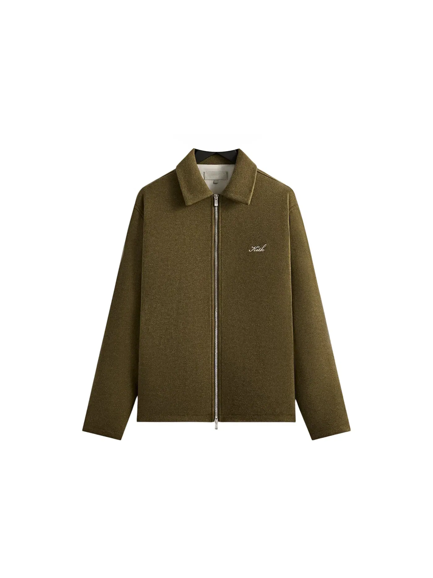 Мужская куртка из футера с начесом Lane Coaches Jacket Kith — изображение 1 из 2, бежевый