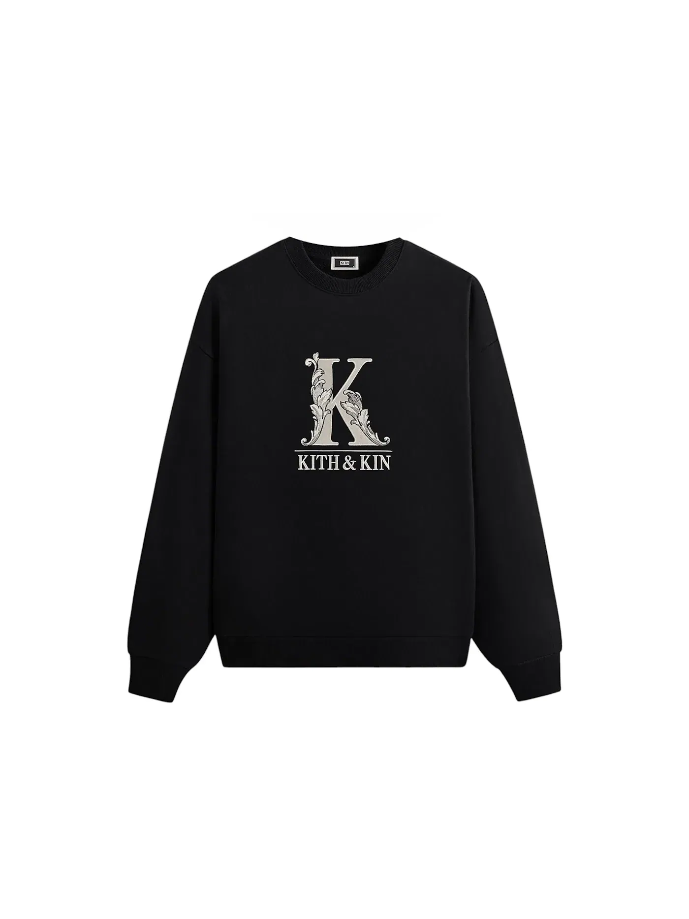 Мужской свитшот с принтом Kith Filigree Nelson — изображение 1 из 2, черный