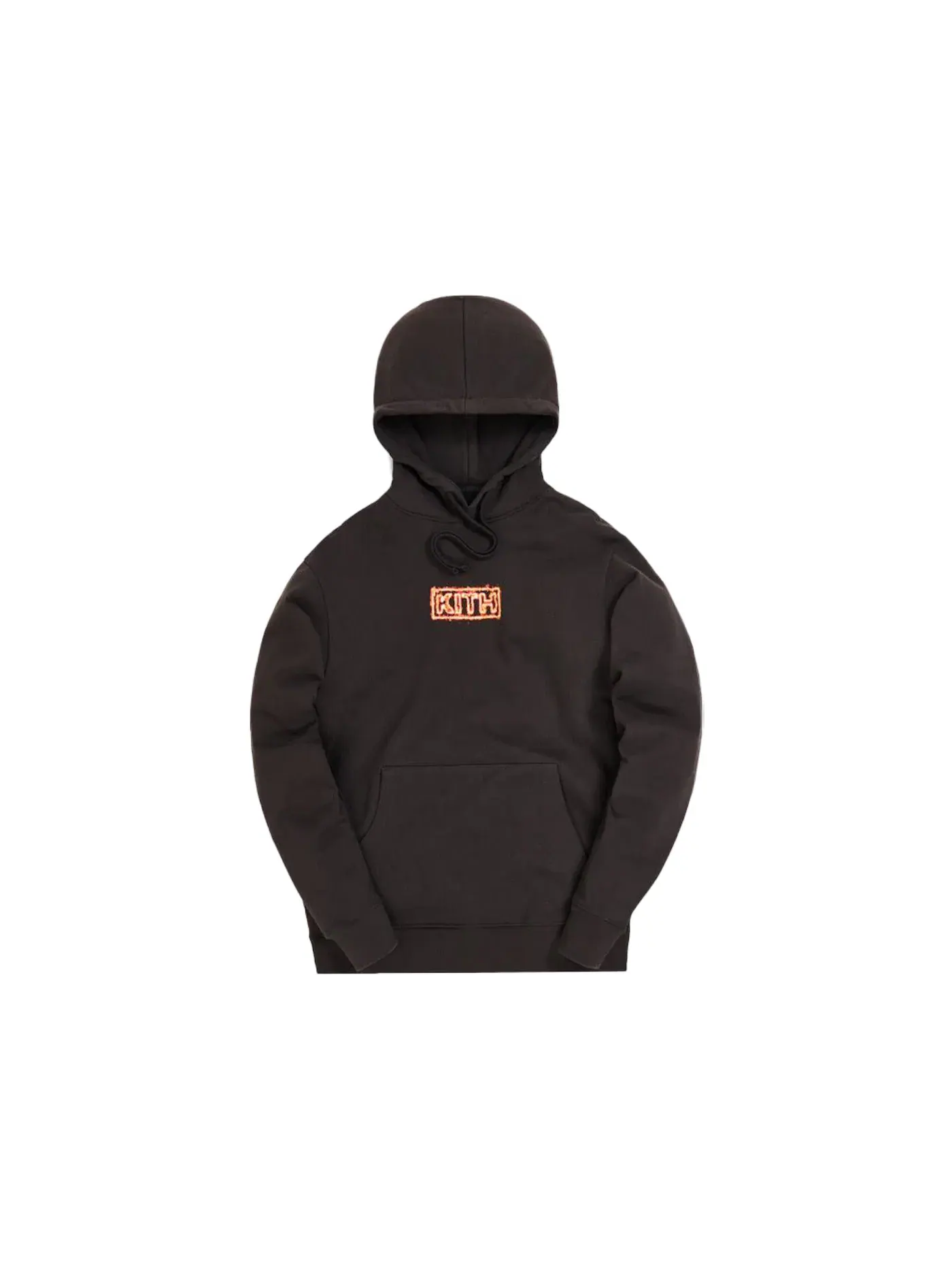 Мужской худи с принтом Kith Flame — изображение 1 из 1, эспрессо