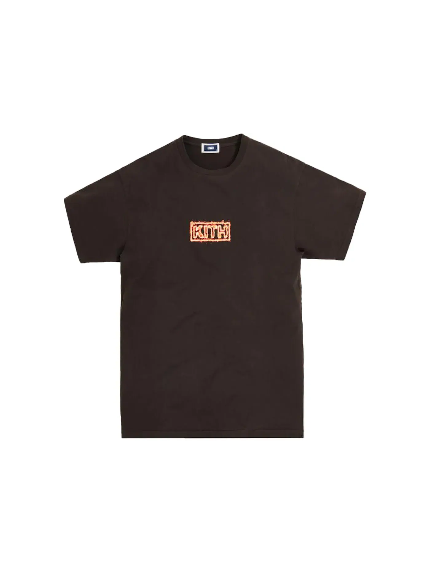 Мужская футболка с принтом Kith Flame Tee Kith — изображение 1 из 1, эспрессо