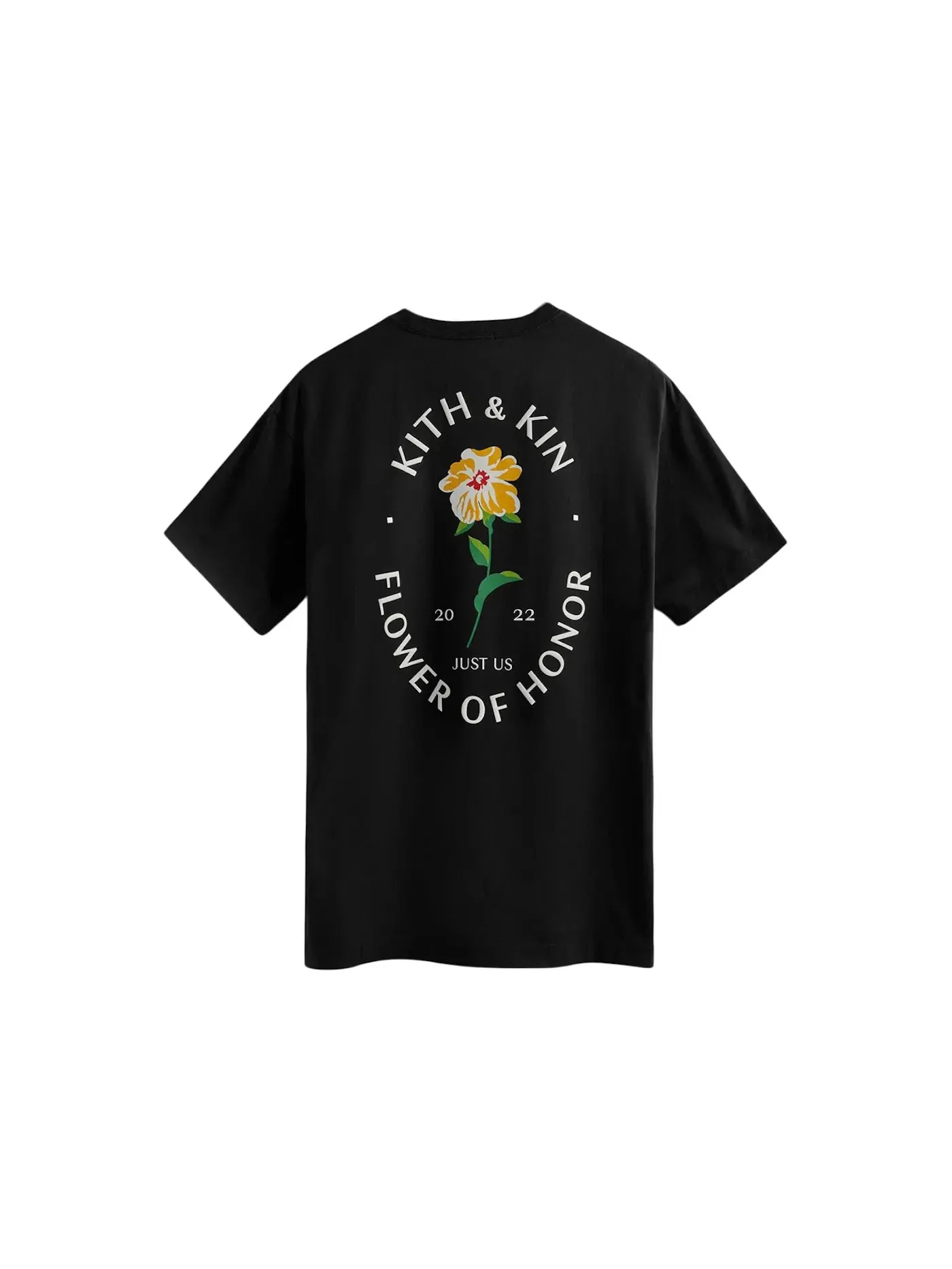 Мужская футболка с принтом Kith Flower Of Honor Tee — изображение 2 из 2, черный