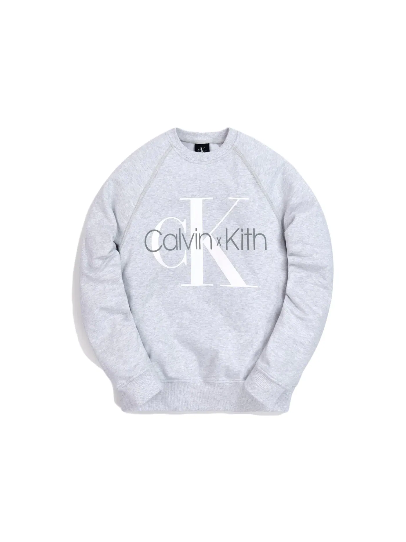 Мужской свитшот с круглым вырезом Crewneck Kith — изображение 1 из 2, светлый серый