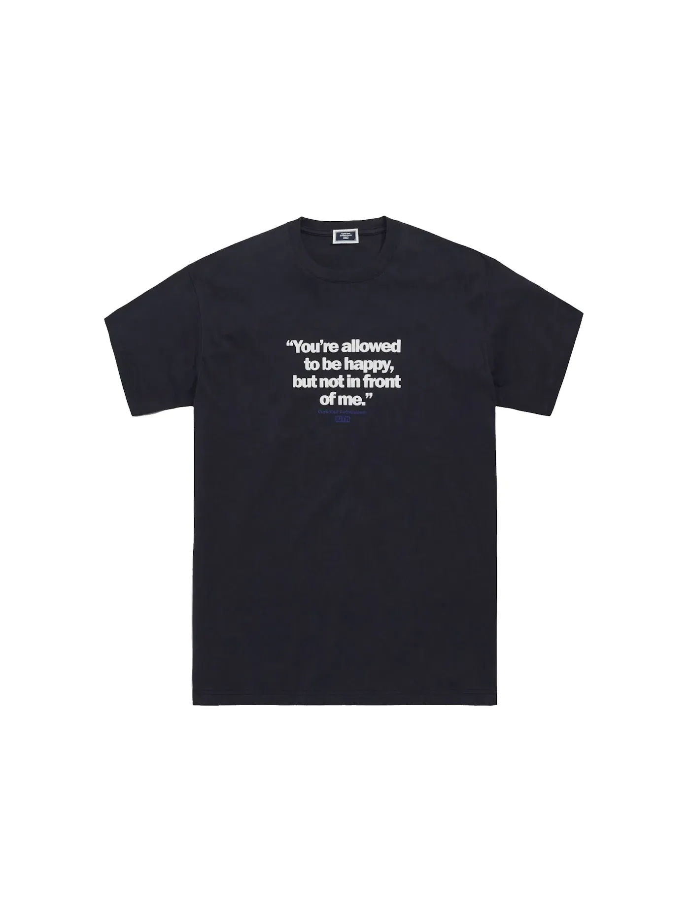 Мужская футболка с принтом Kith for Curb Your Enthusiasm Unhappy Tee — изображение 1 из 1, ночной