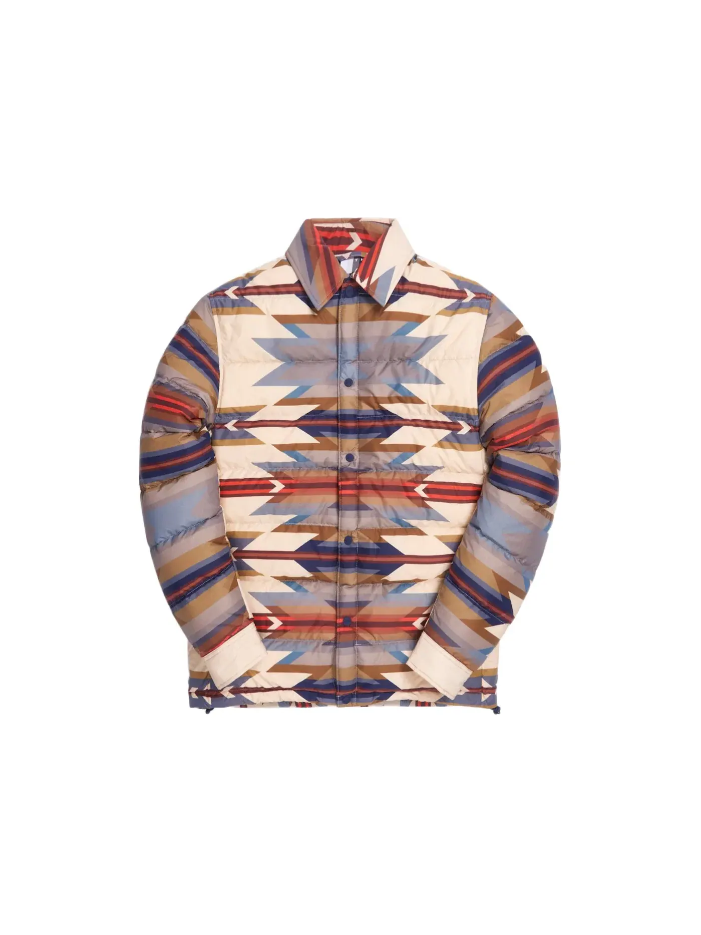 Мужская куртка-рубашка с принтом Brave Star Puffer Shirt Kith — изображение 1 из 2, бежевый мульти