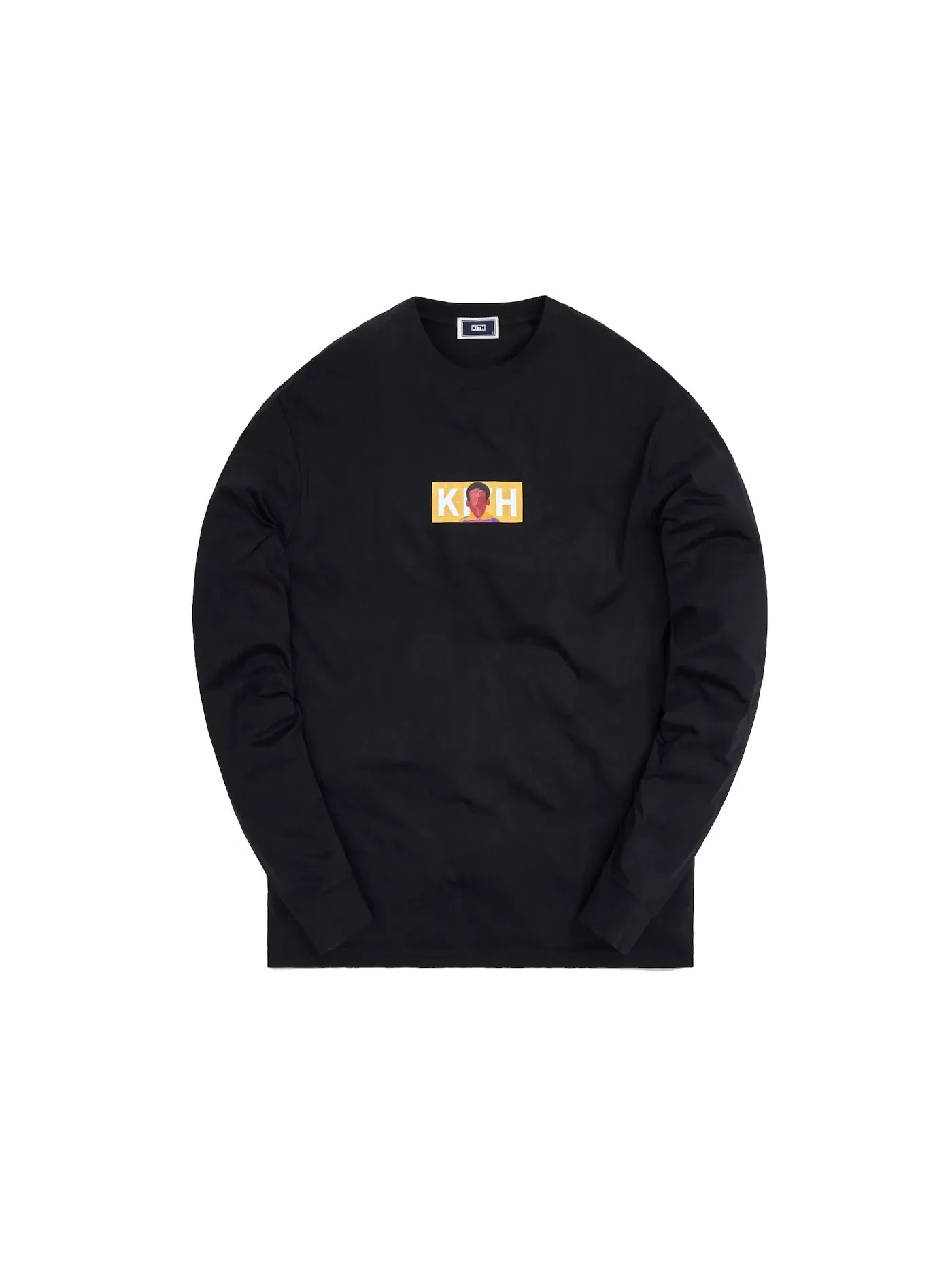 Мужская футболка с длинным рукавом с логотипом Kith Kith For Shaina McCoy Classic Logo L/S Tee — изображение 1 из 1, черный