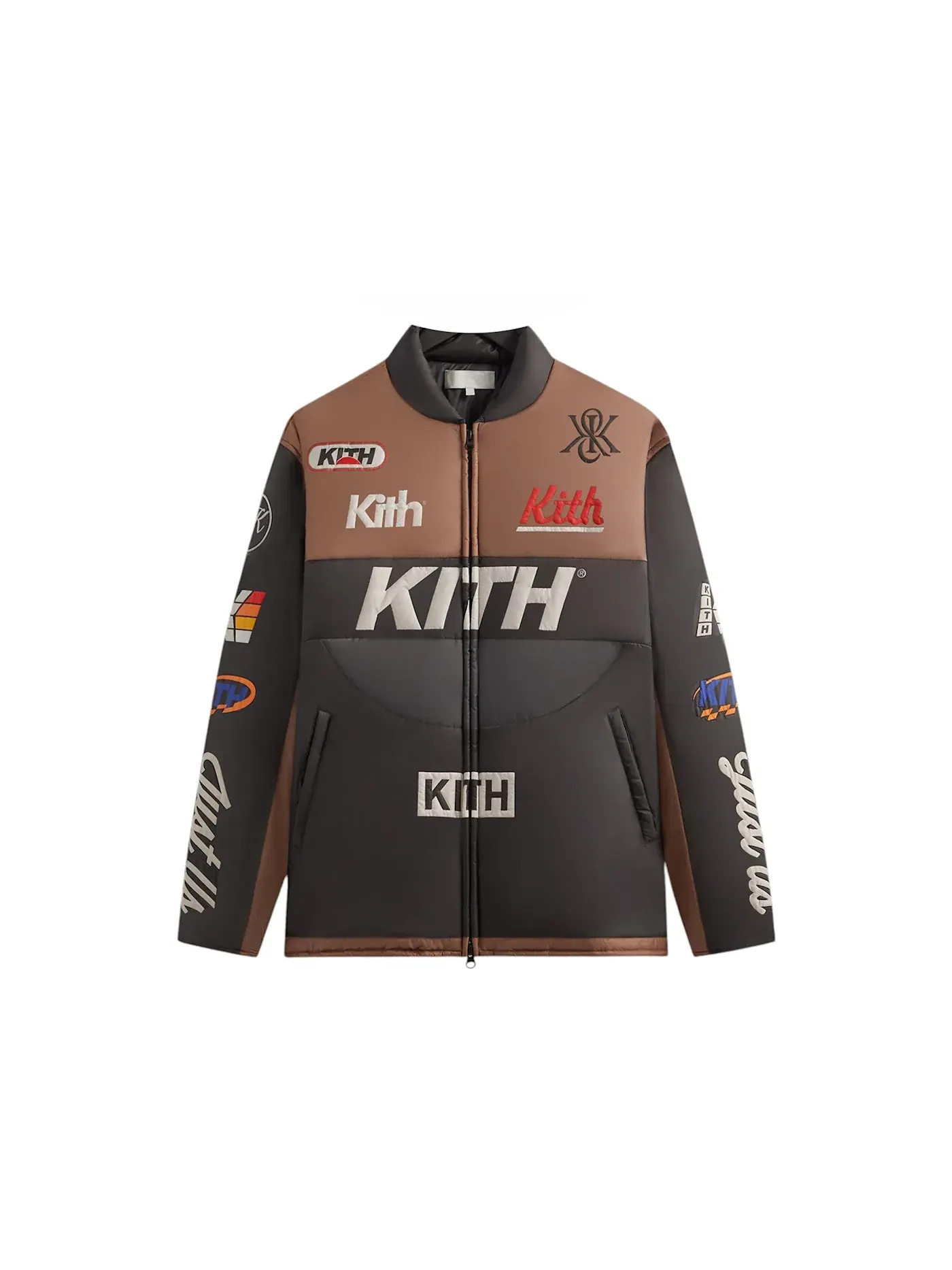 Мужская куртка с начесом Kith Full Zip Brixton Puffed Shirt Jacket, Yuma — изображение 1 из 2