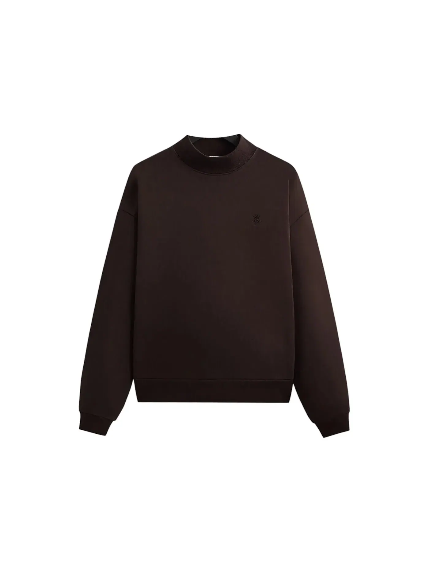 Мужской свитшот с высоким воротником Kith Garment Dyed Fleece Mockneck Sweatshirt, Kindling — изображение 1 из 2