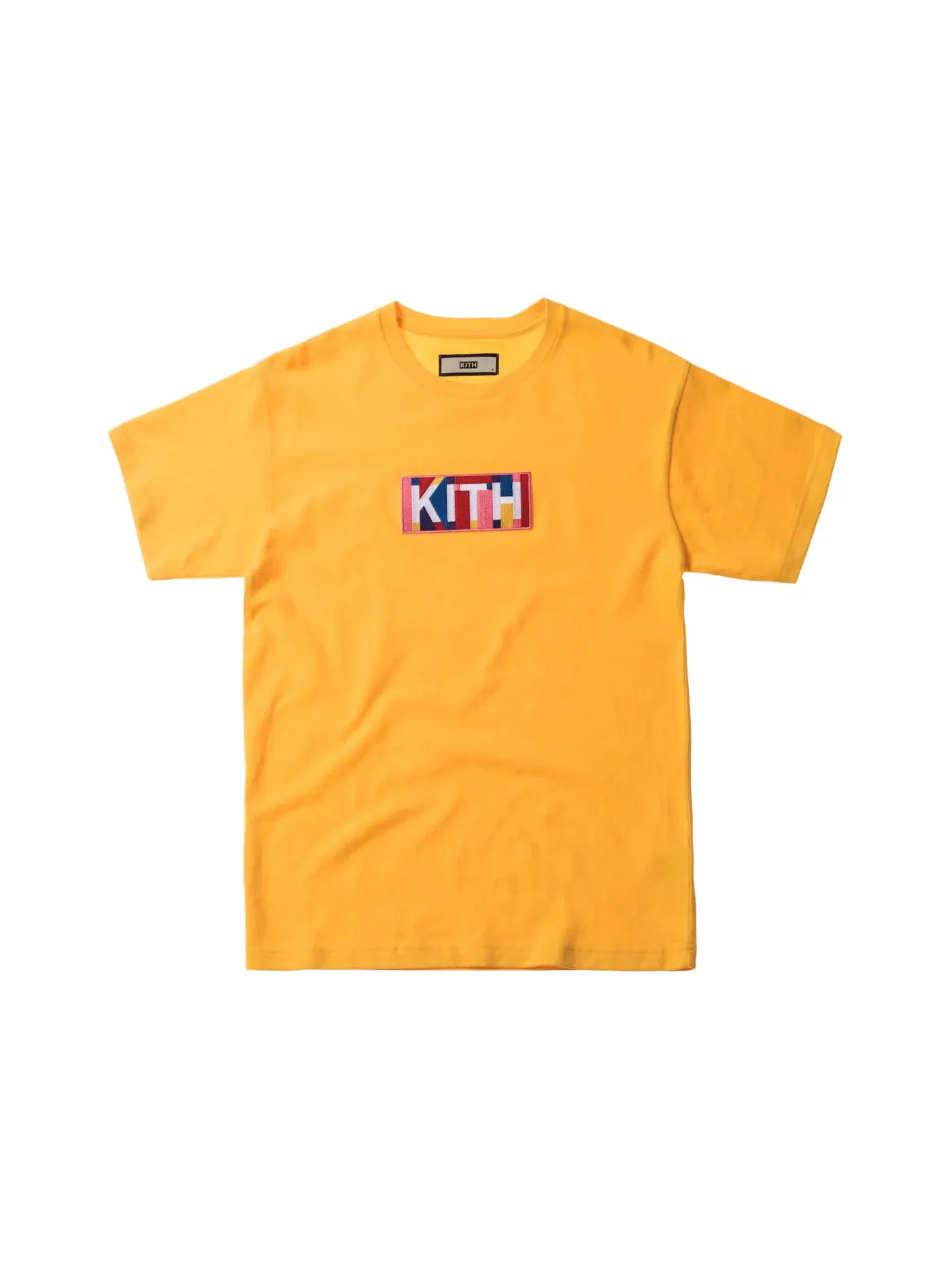 Мужская футболка с принтом Kith Geo Colors Tee — изображение 1 из 1, желтый