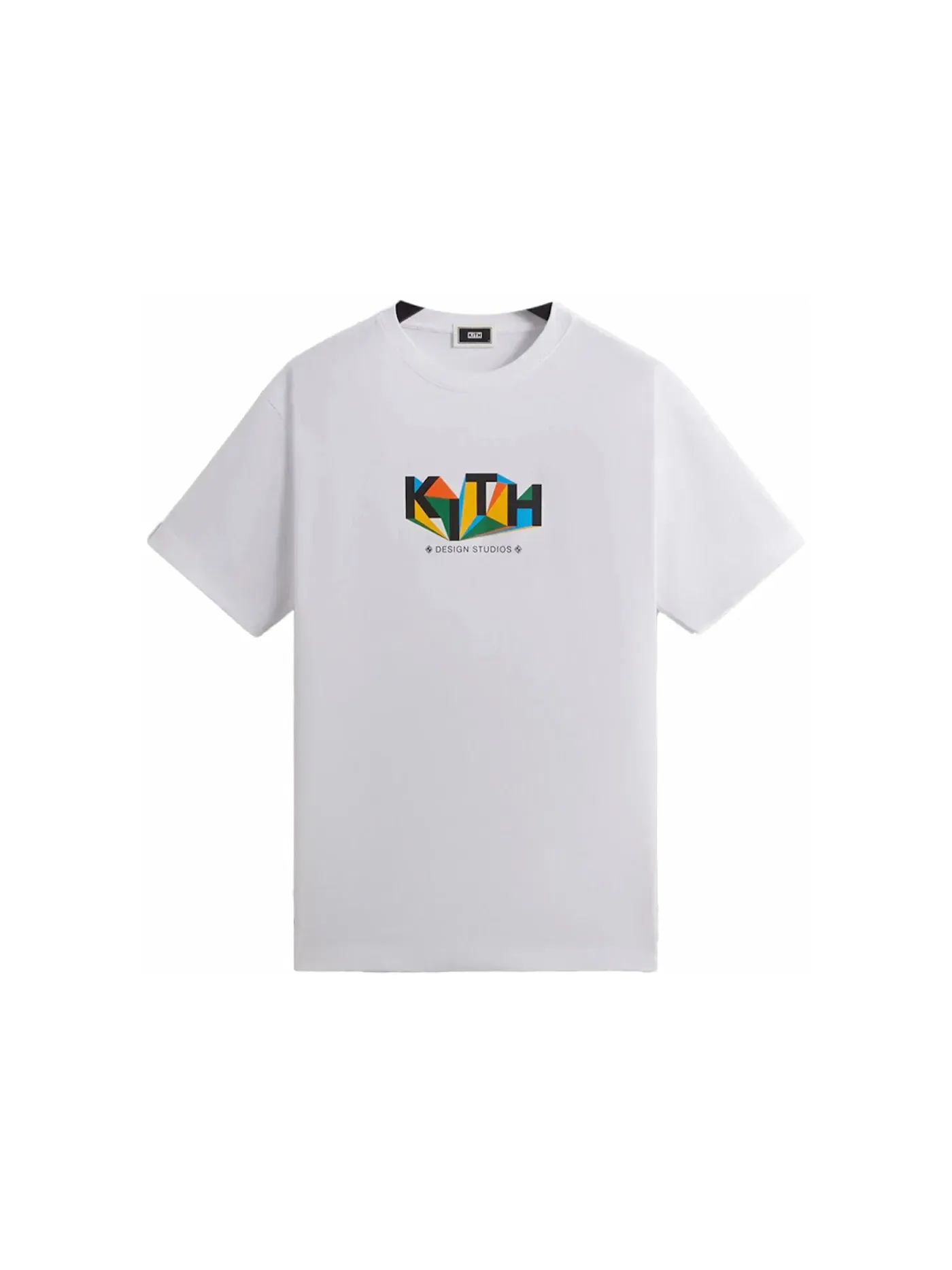 Мужская футболка с геометрическим принтом Kith — изображение 1 из 2, белый