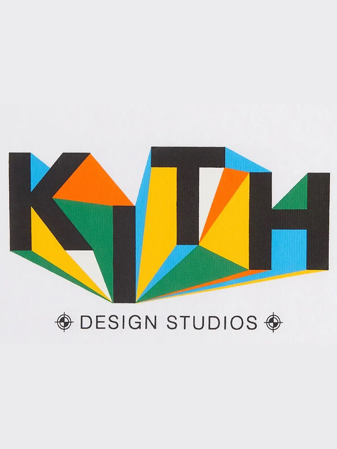 Мужская футболка с геометрическим принтом Kith — изображение 2 из 2, белый