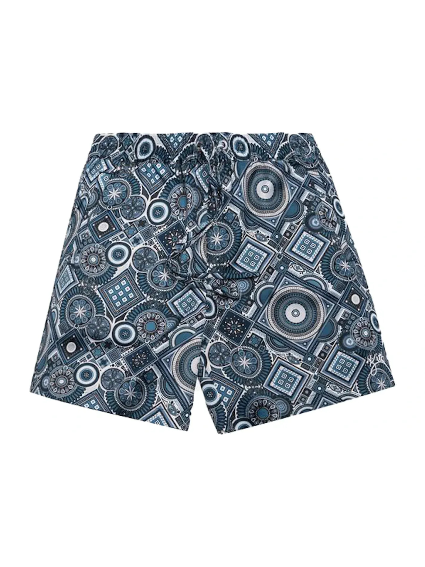 Мужские шорты с геометрическим принтом Kith Hardaway Satin Moroccan Geometric Print Shorts — изображение 1 из 1, серый