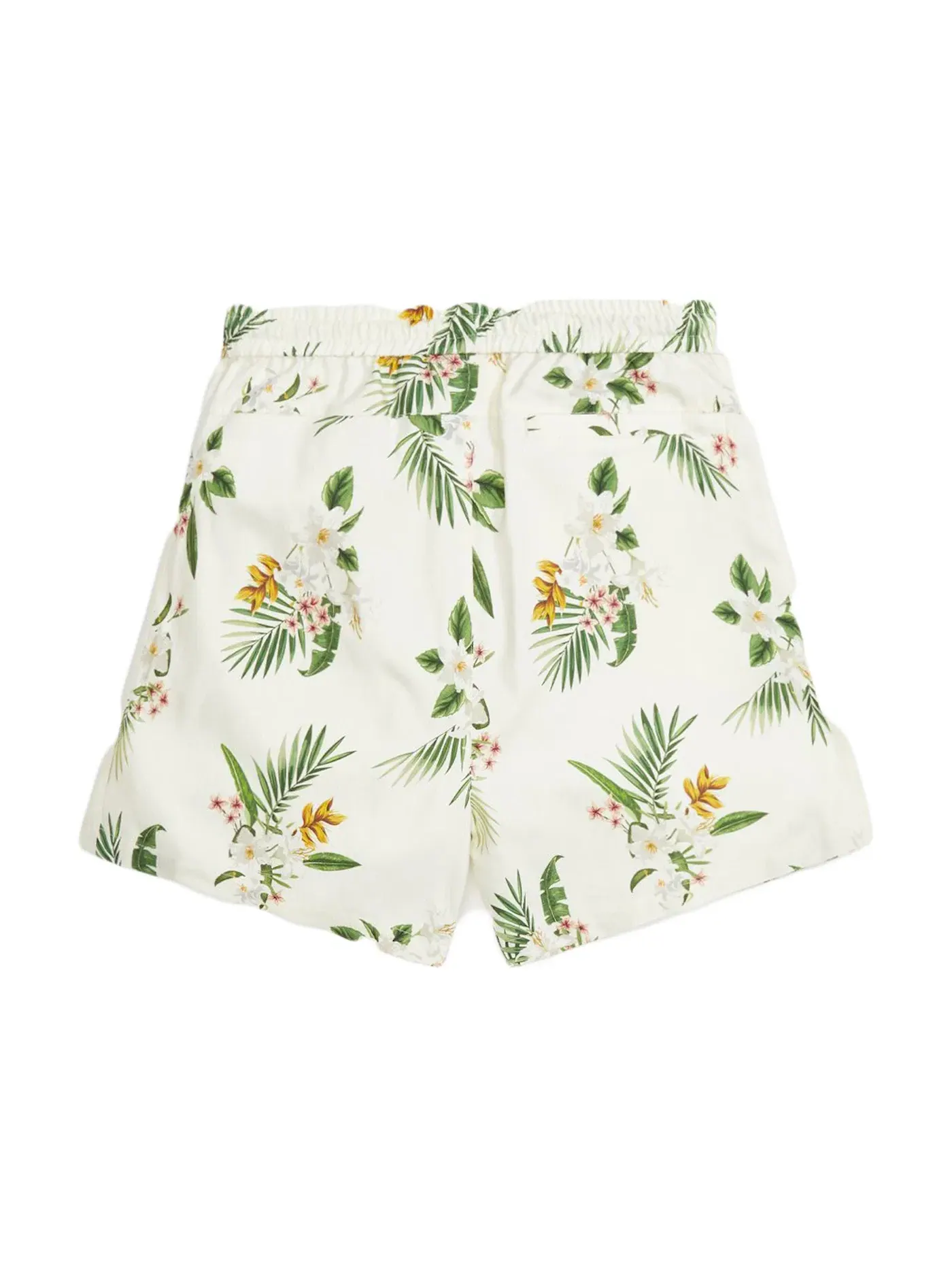 Мужские шорты с принтом Kith Hawaiian Print Active Silk Shorts White — изображение 2 из 2