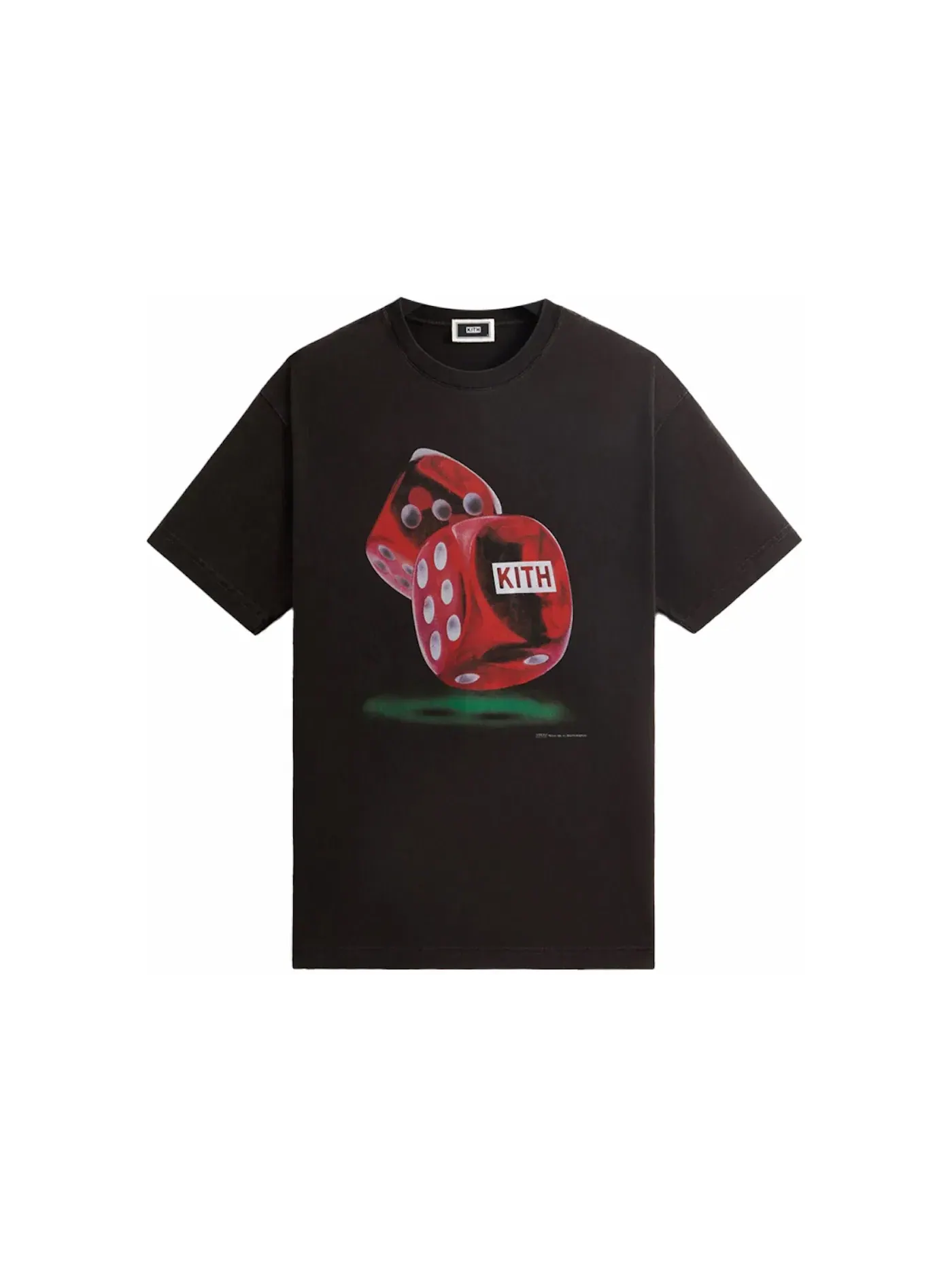 Мужская футболка с принтом Kith High Stakes Vintage Tee — изображение 1 из 2, черный