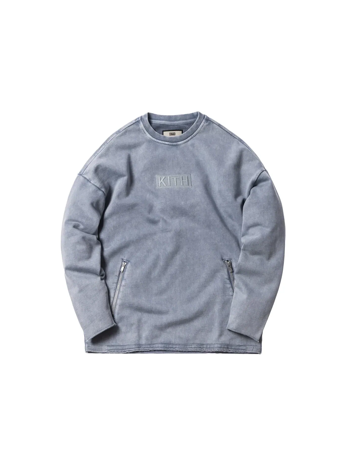 Мужской свитшот Kith Crewneck — изображение 1 из 1, светлый индиго