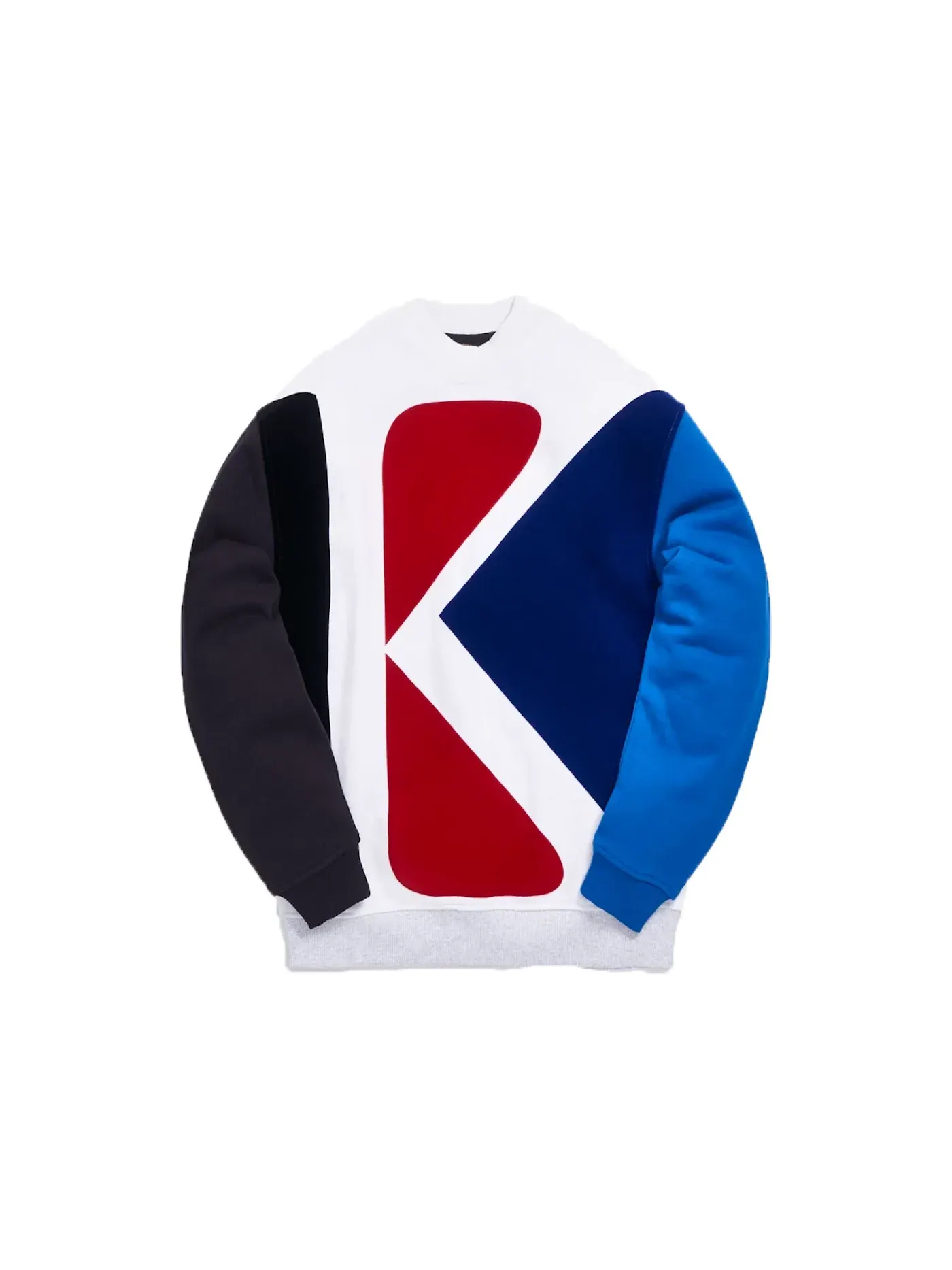 Мужской свитшот с высоким воротником Kith Initial K Crewneck — изображение 1 из 2, синий/мульти