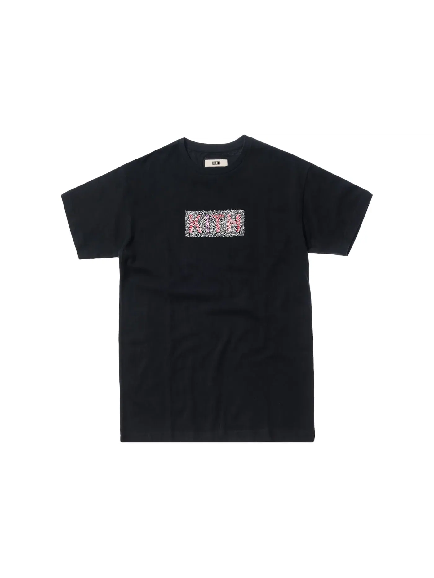 Мужская футболка с принтом Kith Tee Kith — изображение 1 из 1, черный