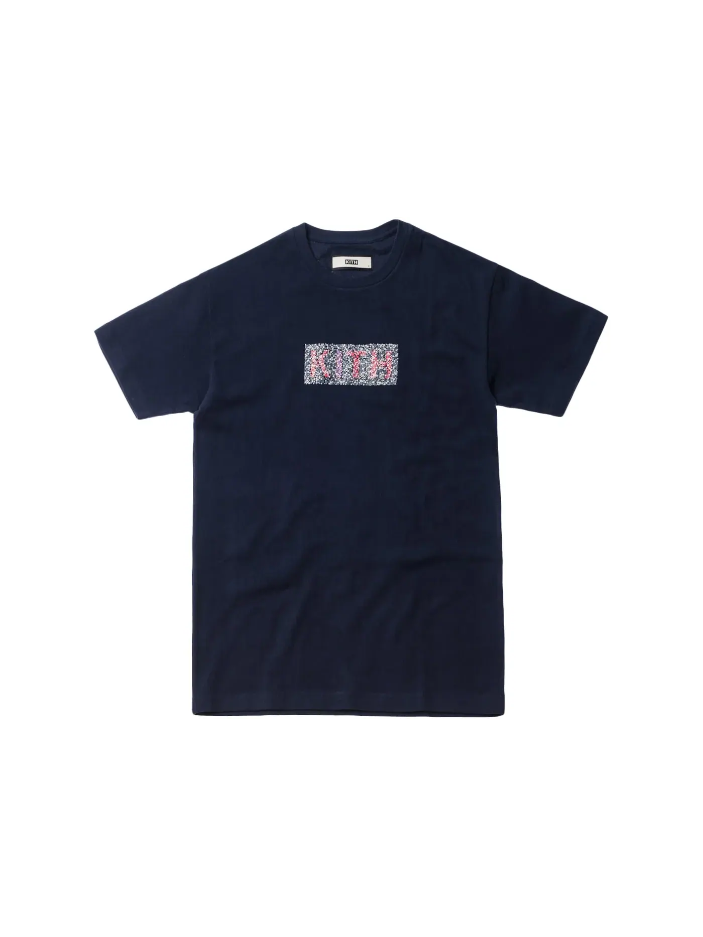Мужская футболка с принтом Kith Ishiahara Test Classic Logo Tee — изображение 1 из 1, темно-синий