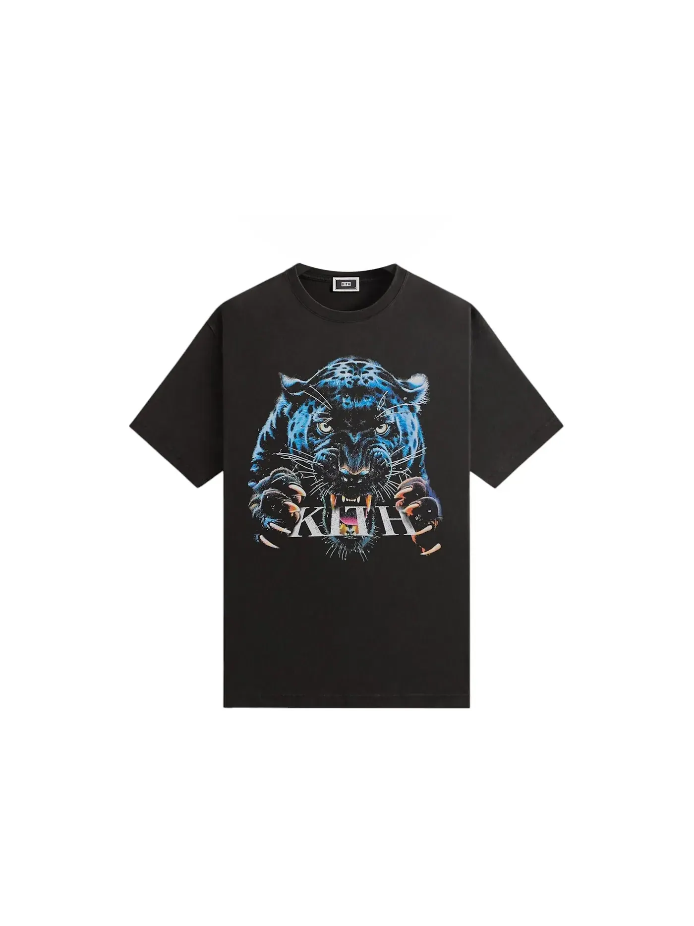Мужская футболка с принтом Kith Jaguar Vintage Tee — изображение 1 из 2, черный