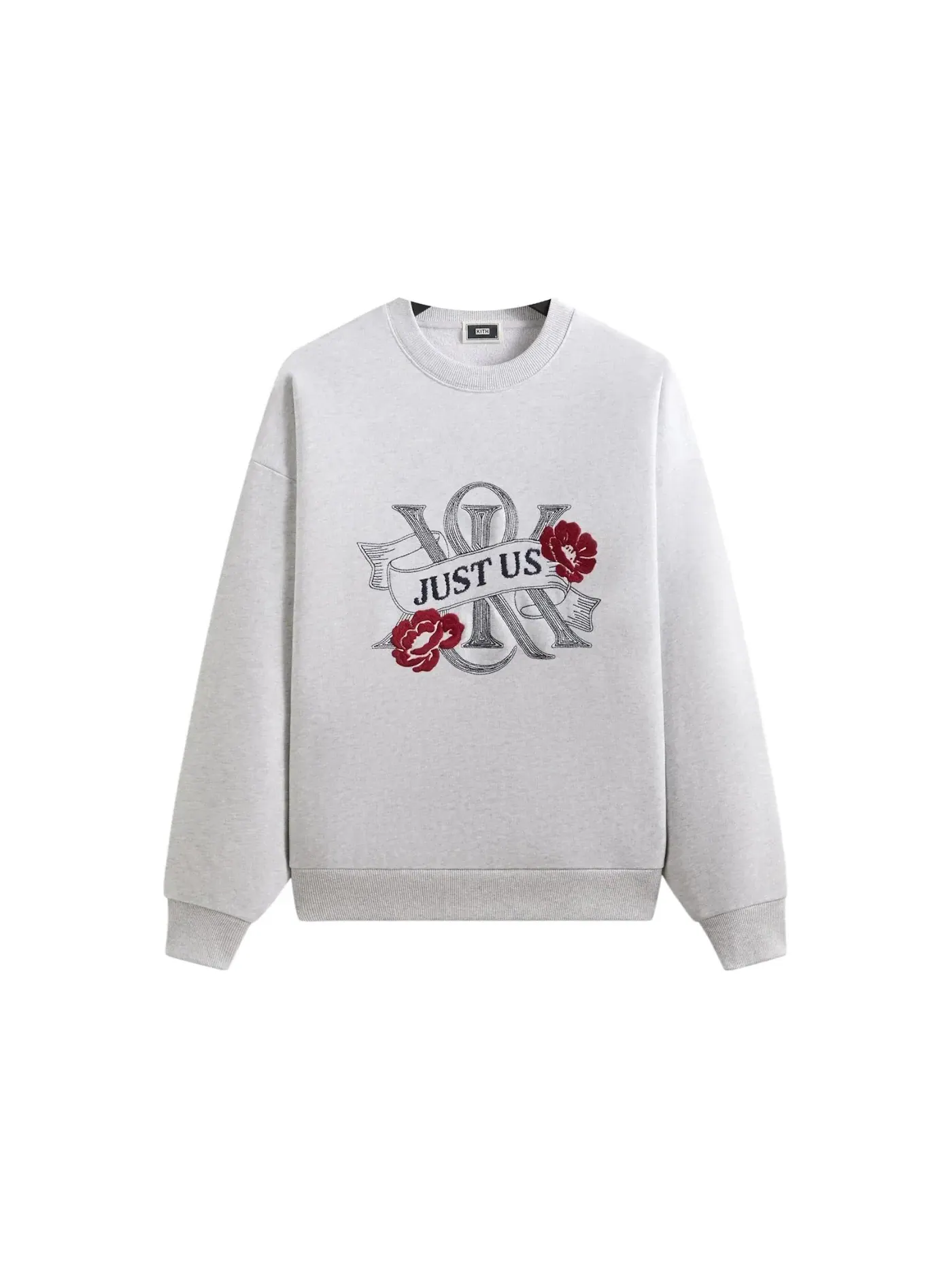 Мужской свитшот с круглым вырезом Crewneck Kith — изображение 1 из 2, светлый серый