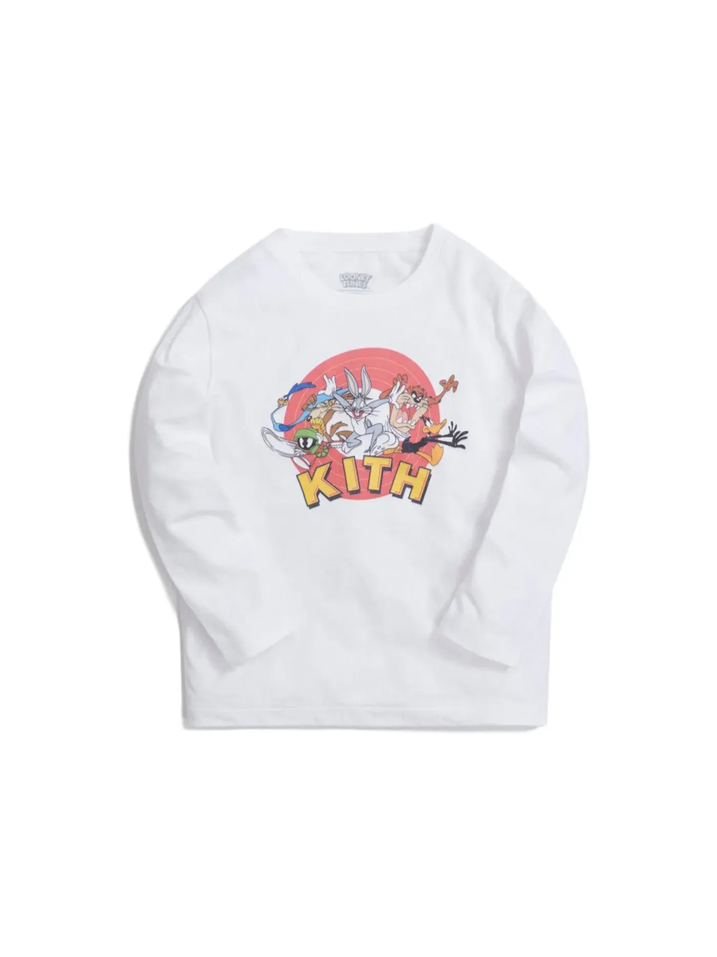 Детская футболка с длинным рукавом L/S Tee Kith — изображение 1 из 1, белый