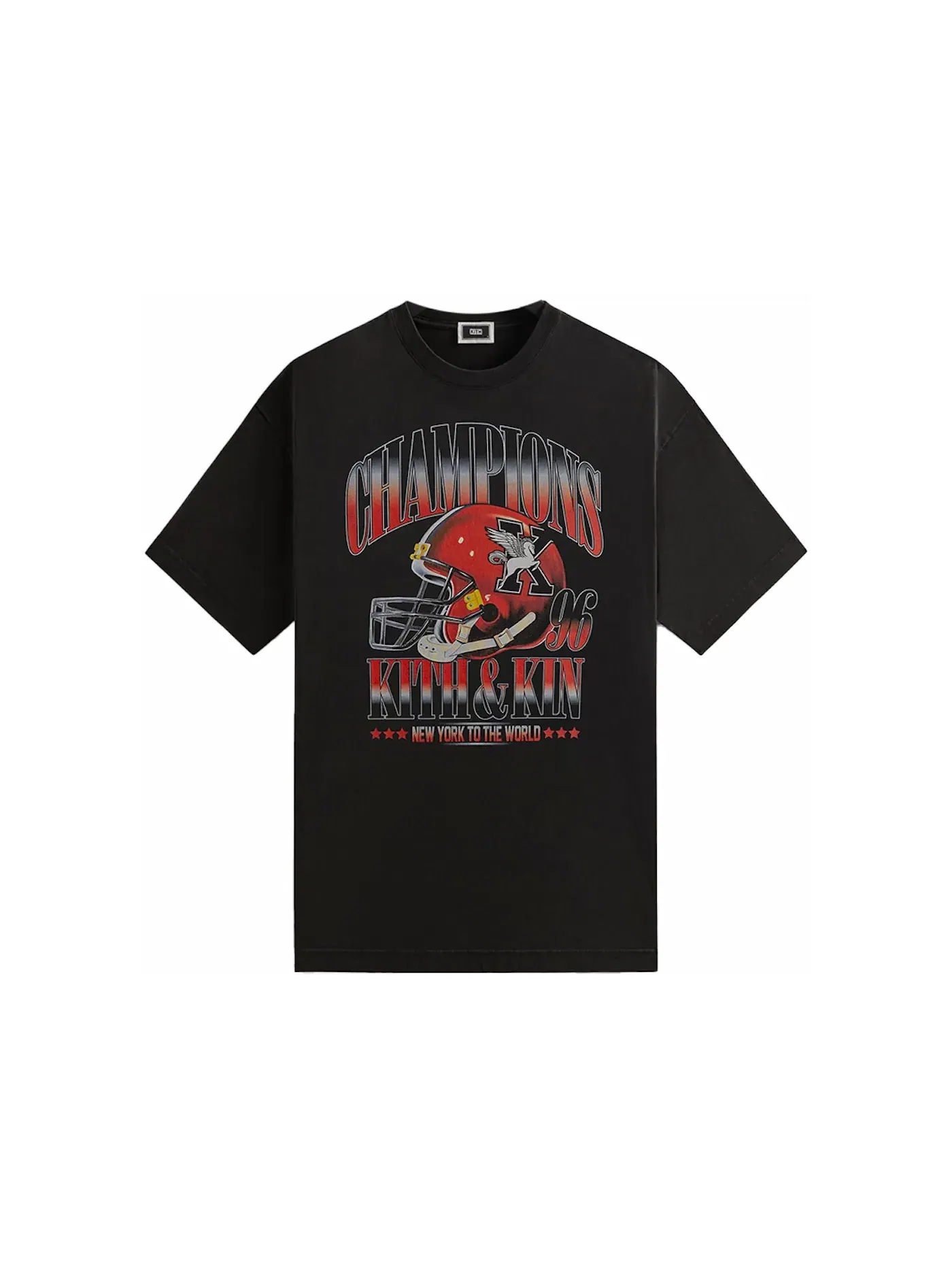 Мужская футболка с принтом Champions 1996 Vintage Tee Kith — изображение 1 из 2, черный