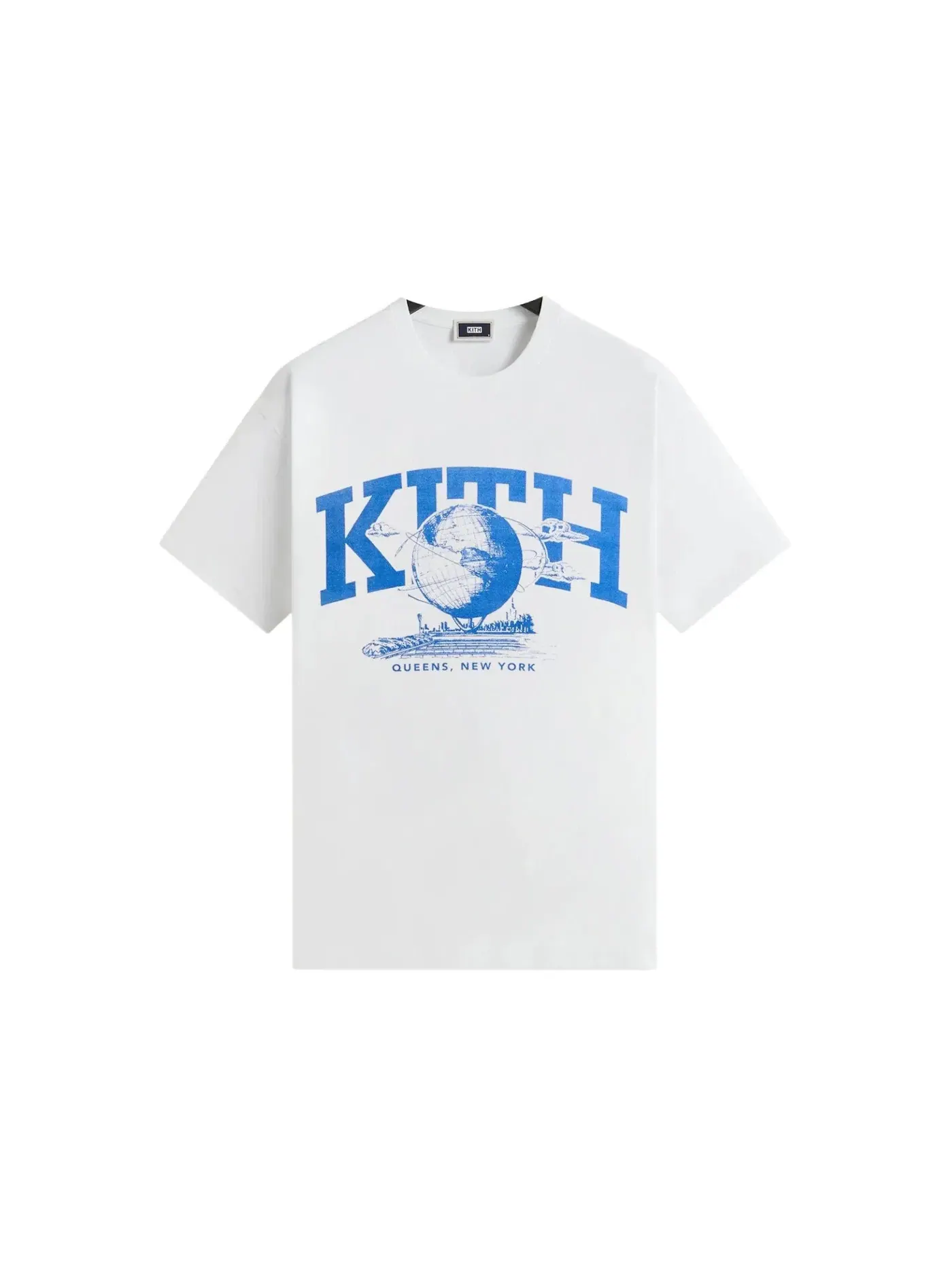 Мужская футболка с принтом Queens Unisphere Vintage Tee Kith — изображение 1 из 2, белый