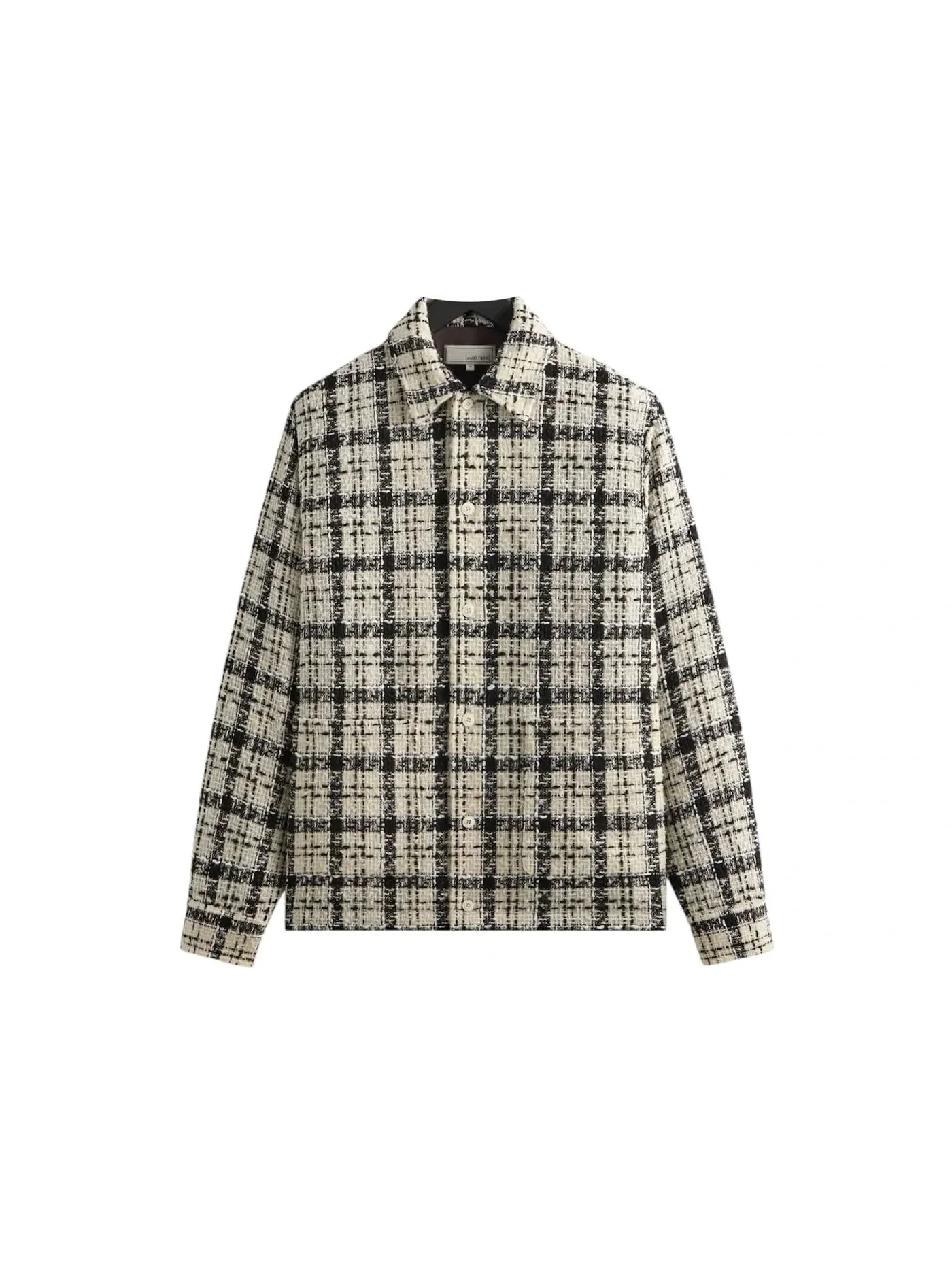 Мужская рубашка-овершорт с воротником свободного кроя Overshirt Kith, Sandrift — изображение 1 из 2