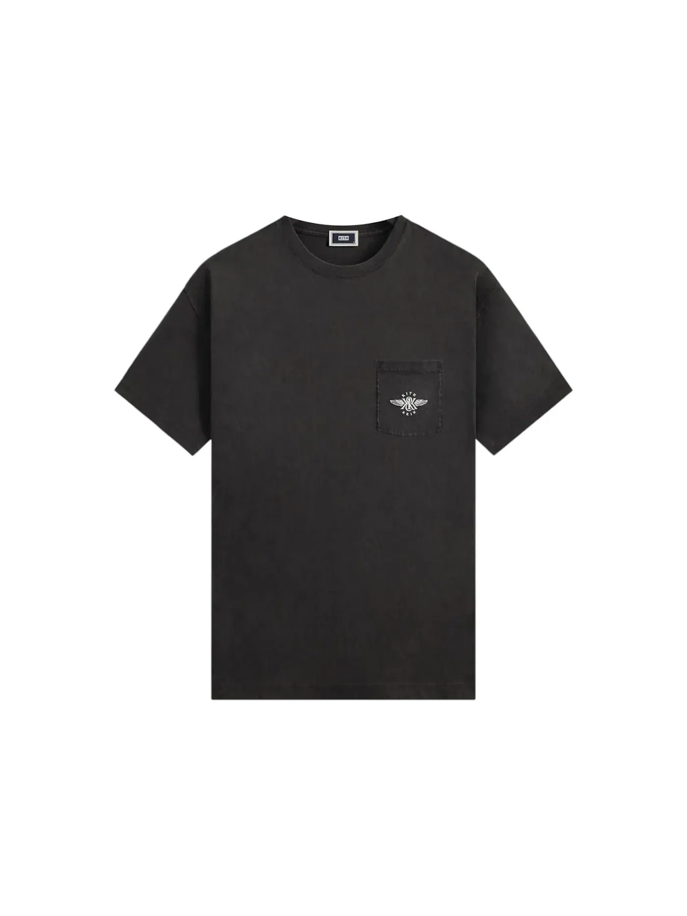 Мужская футболка с принтом Kith Wing Logo Pocket Vintage Tee — изображение 1 из 2, черный