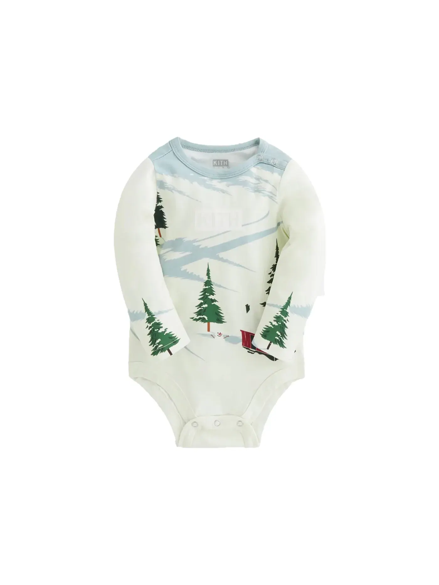 Детский боди-комбинезон с длинным рукавом Kithmas Baby Day Kith — изображение 1 из 2, мел