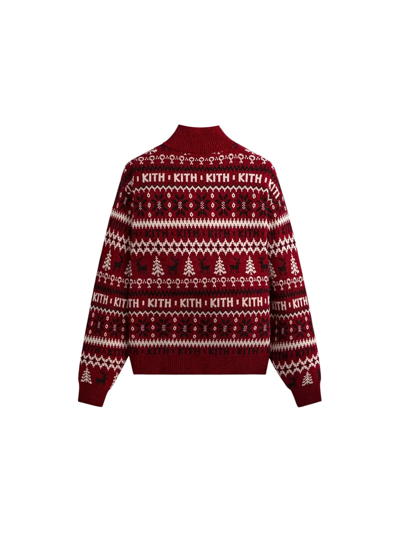Мужская куртка с принтом Kithmas Chenille Fair Isle Quarter Zip Kith — изображение 2 из 2, соблазн