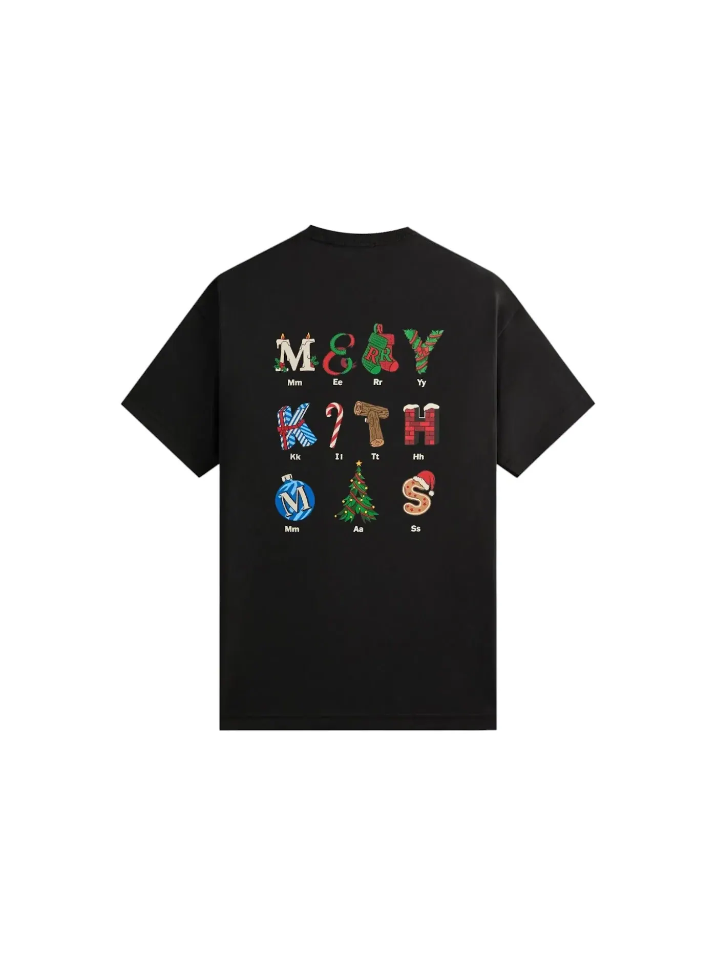 Мужская футболка с принтом Kith Kithmas Decor Pocket Tee — изображение 2 из 2, черный