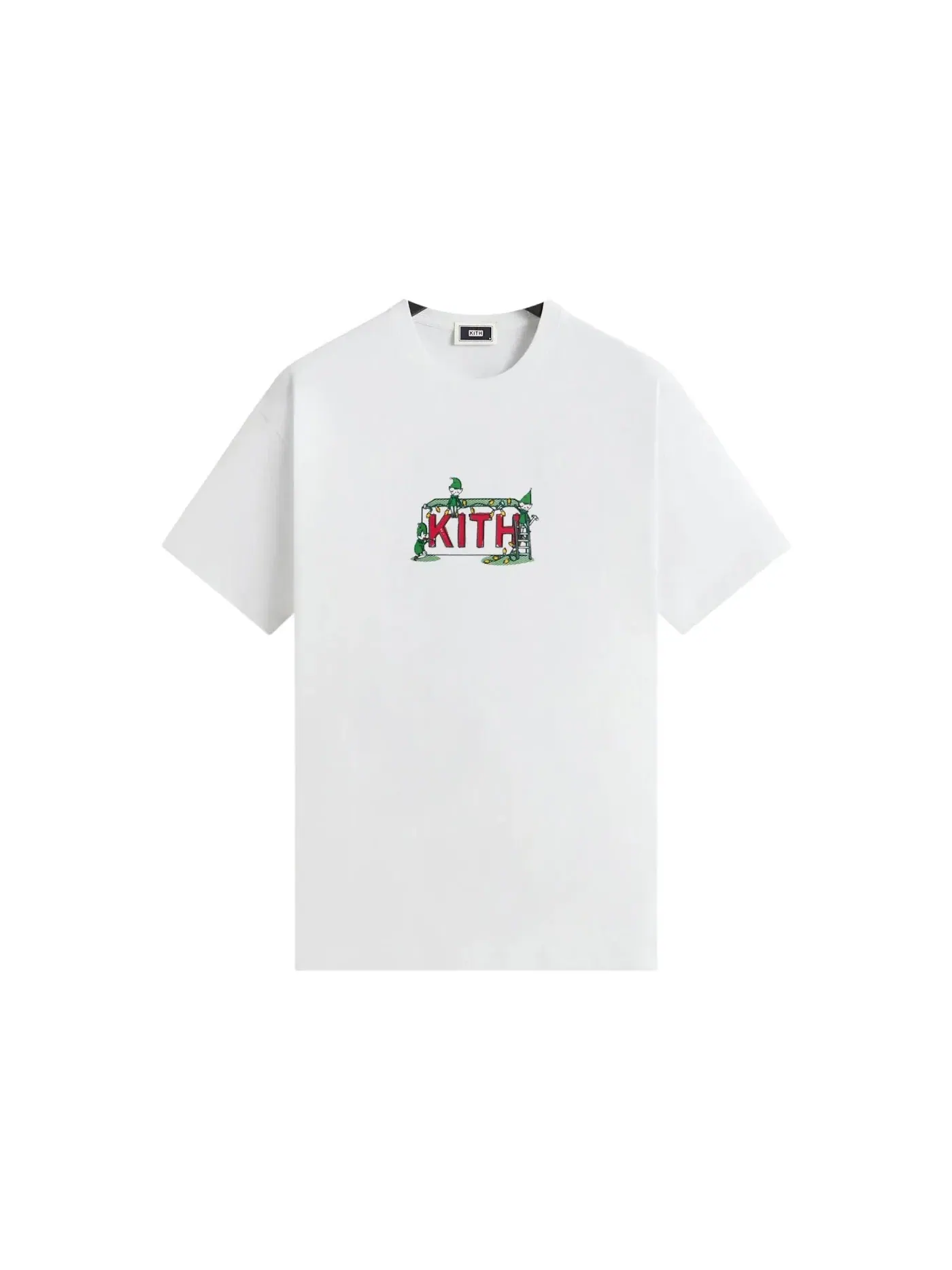 Мужская футболка хлопковая Kithmas Elf Factory Tee Kith — изображение 1 из 2, белый