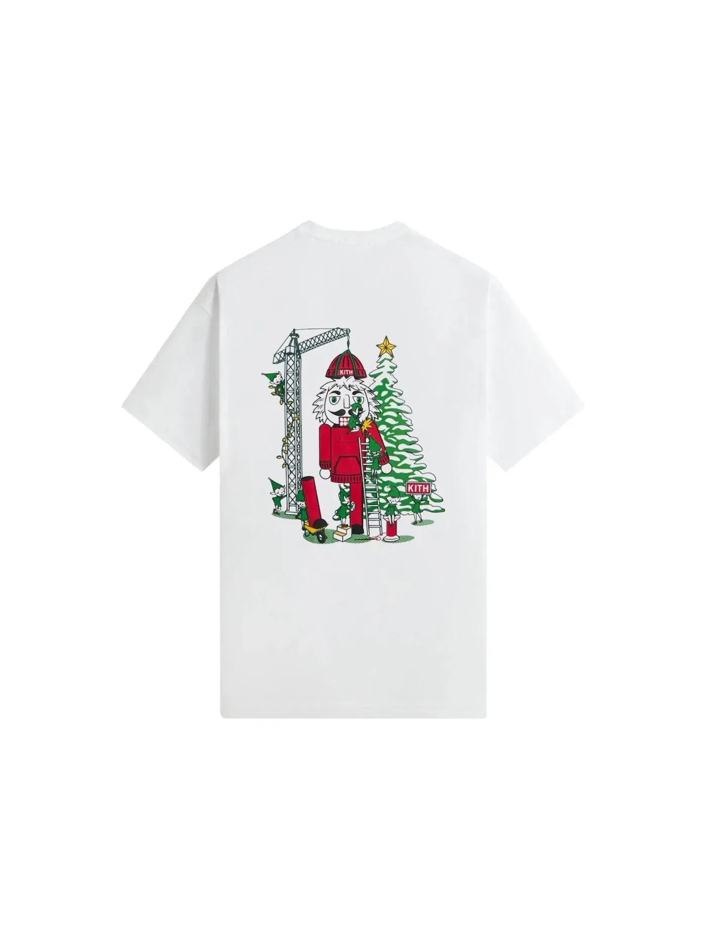 Мужская футболка хлопковая Kithmas Elf Factory Tee Kith — изображение 2 из 2, белый