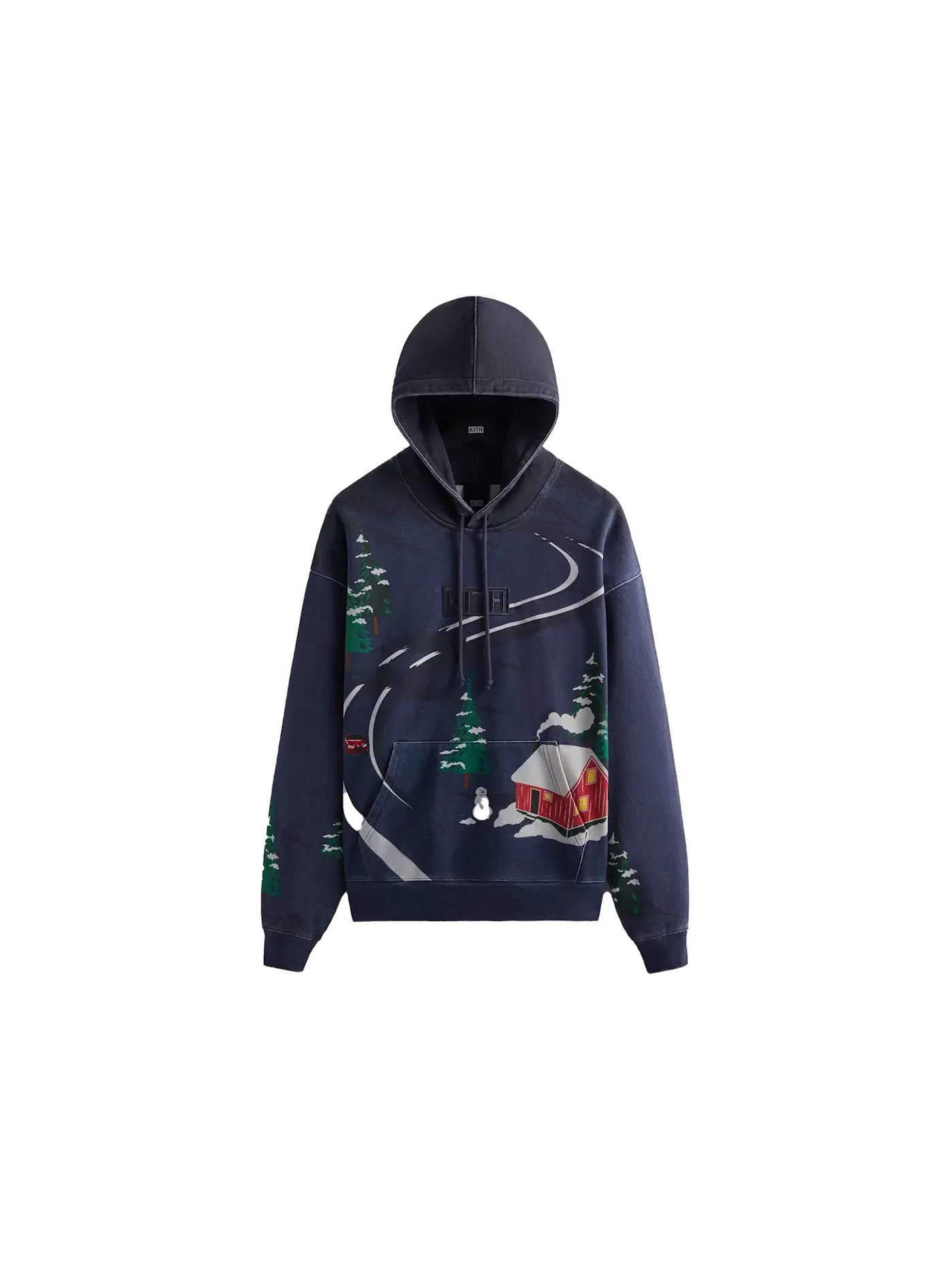 Мужской худи с принтом Kith Kithmas Eve Nelson Hoodie Nocturnal — изображение 1 из 2, ночной