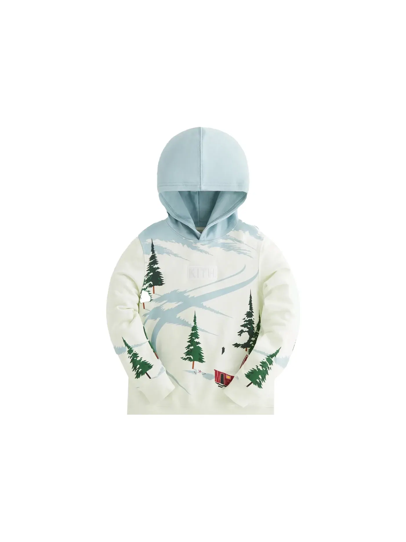 Детский худи с принтом Kithmas Kids Day Hoodie Kith — изображение 1 из 2, мел