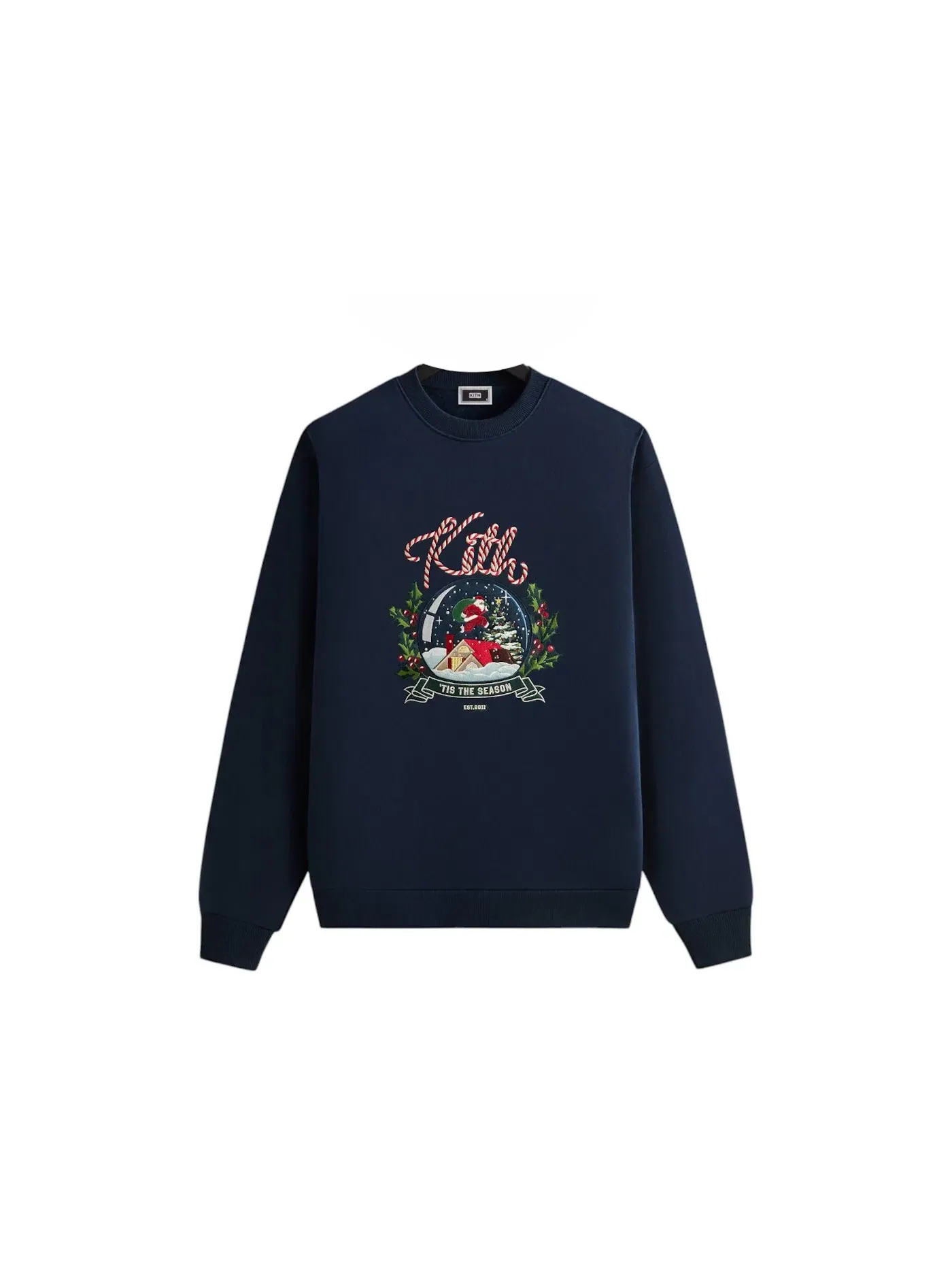 Мужской свитшот с принтом Kith Kithmas Snowglobe Nelson Crewneck Nocturnal — изображение 1 из 2, ночной