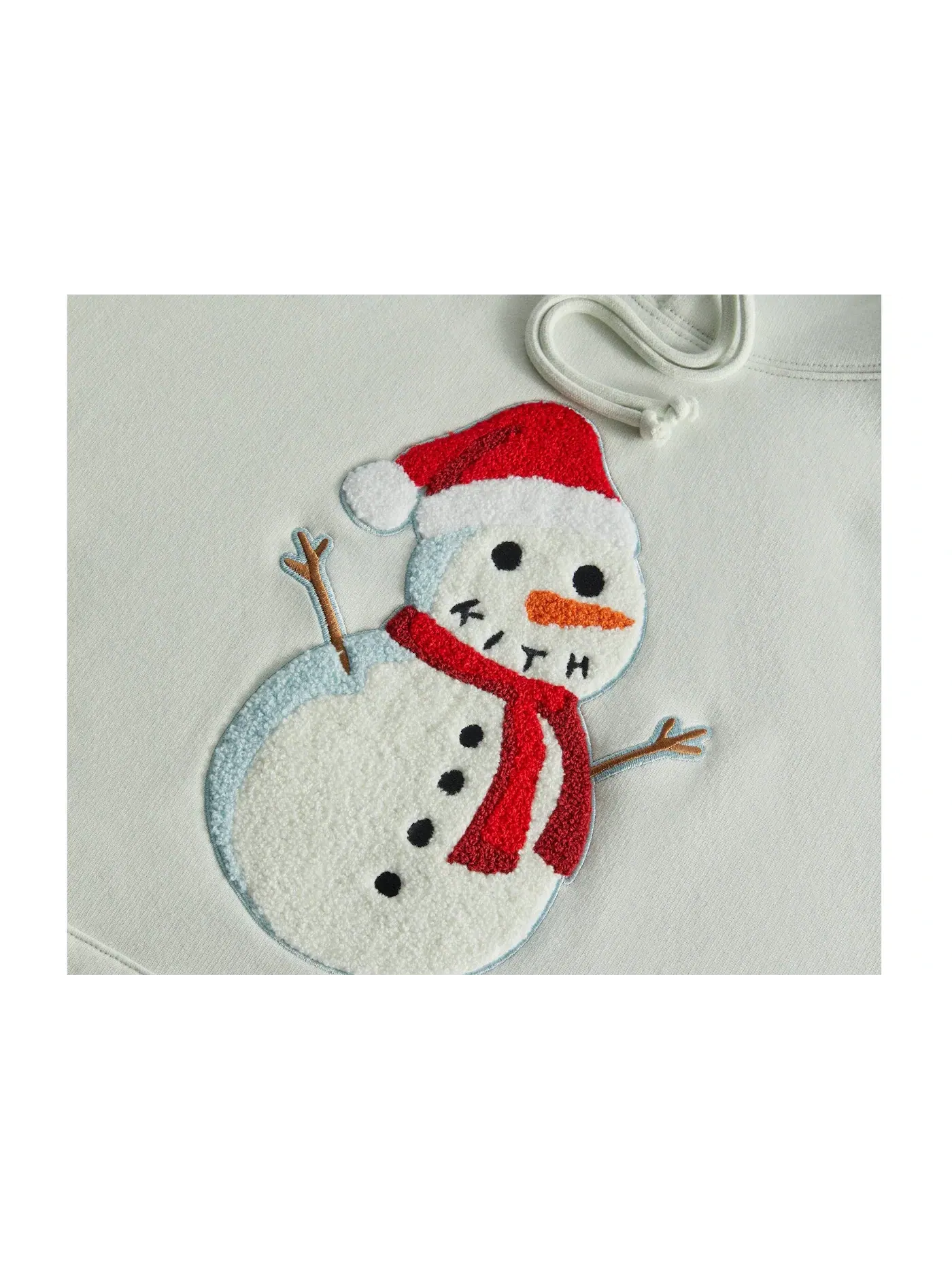 Мужской худи с принтом Snowman Kith — изображение 2 из 2, мел