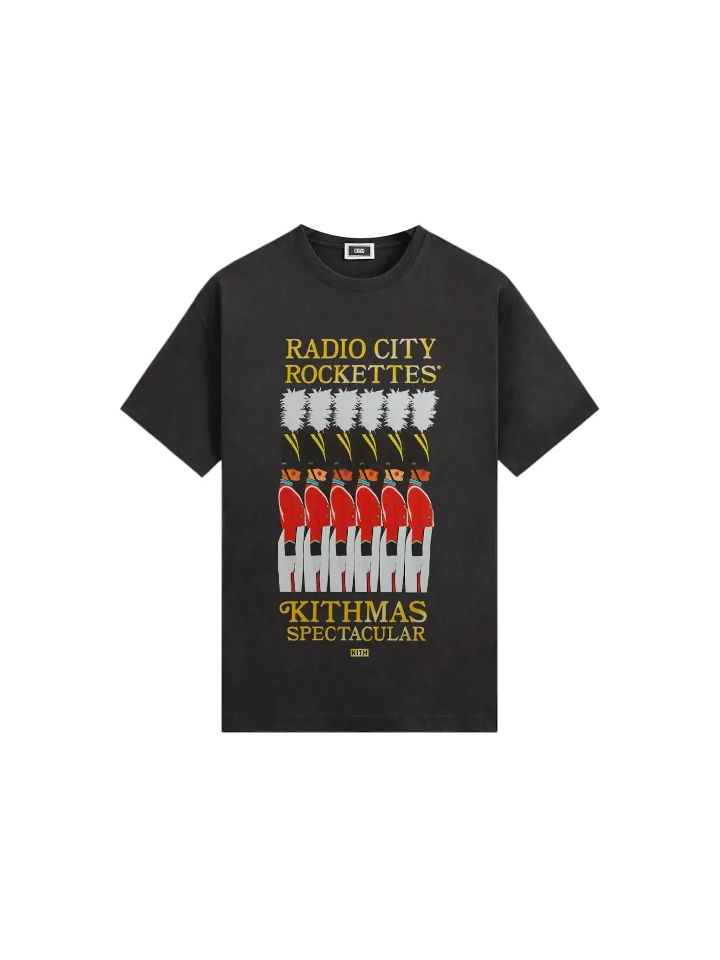 Мужская футболка с принтом Kith Kithmas The Radio City Rockettes Toy Soldier Vintage Tee — изображение 1 из 2, черный