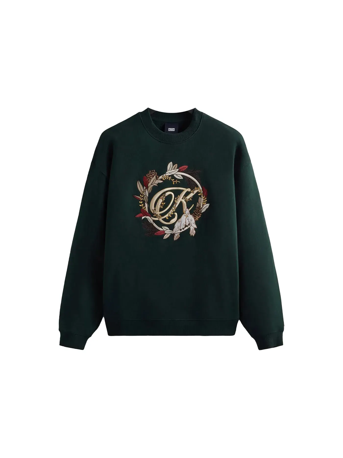 Мужской свитшот с принтом Kith Kithmas Wreath Crewneck, Stadium — изображение 1 из 2