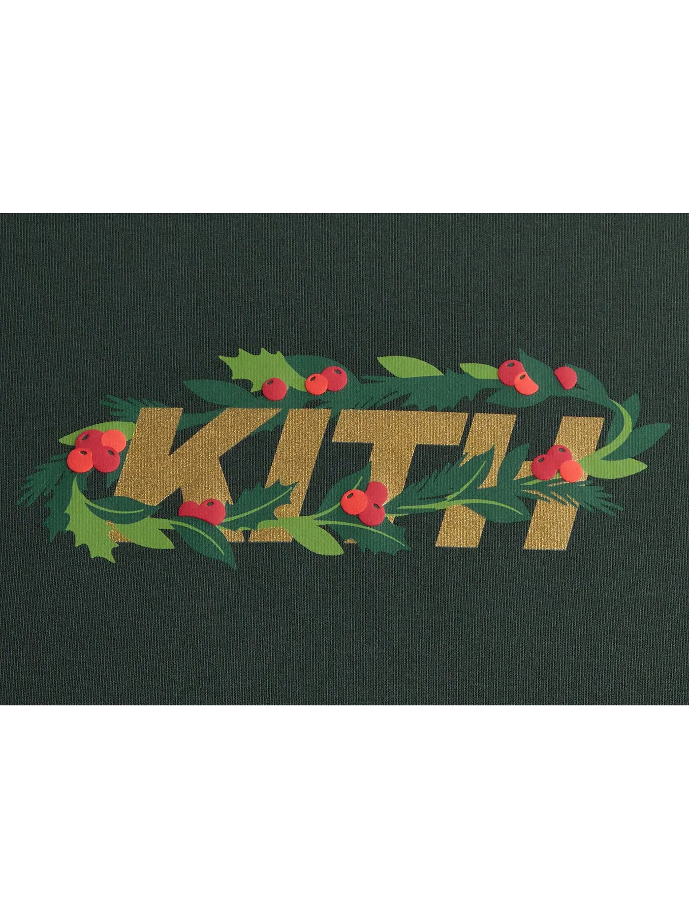 Мужская футболка с принтом Kith Kithmas Wreath Orbit Tee, Stadium — изображение 2 из 2