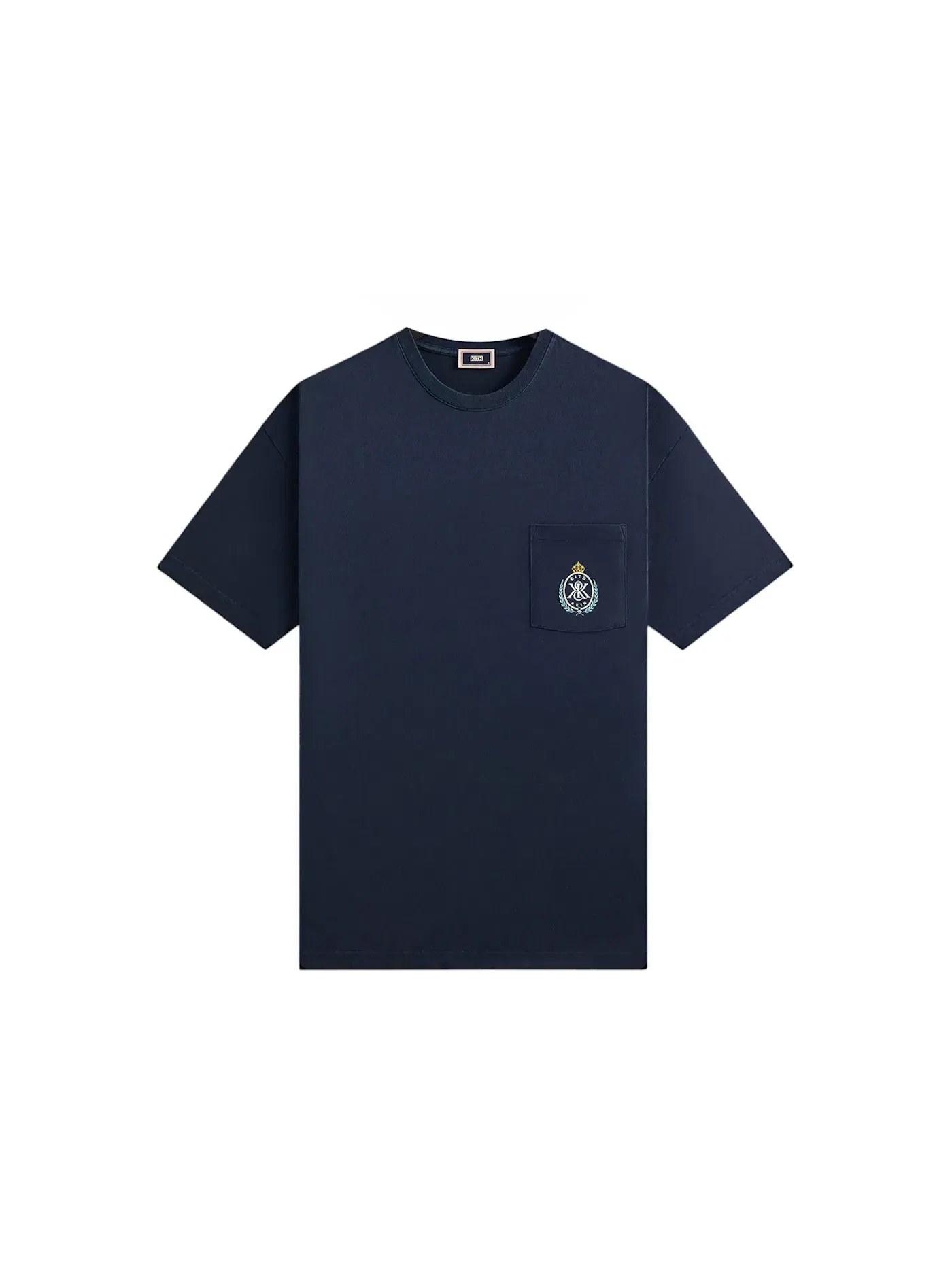 Мужская футболка с принтом K&K Crest Pocket Tee Kith — изображение 1 из 2, ночной
