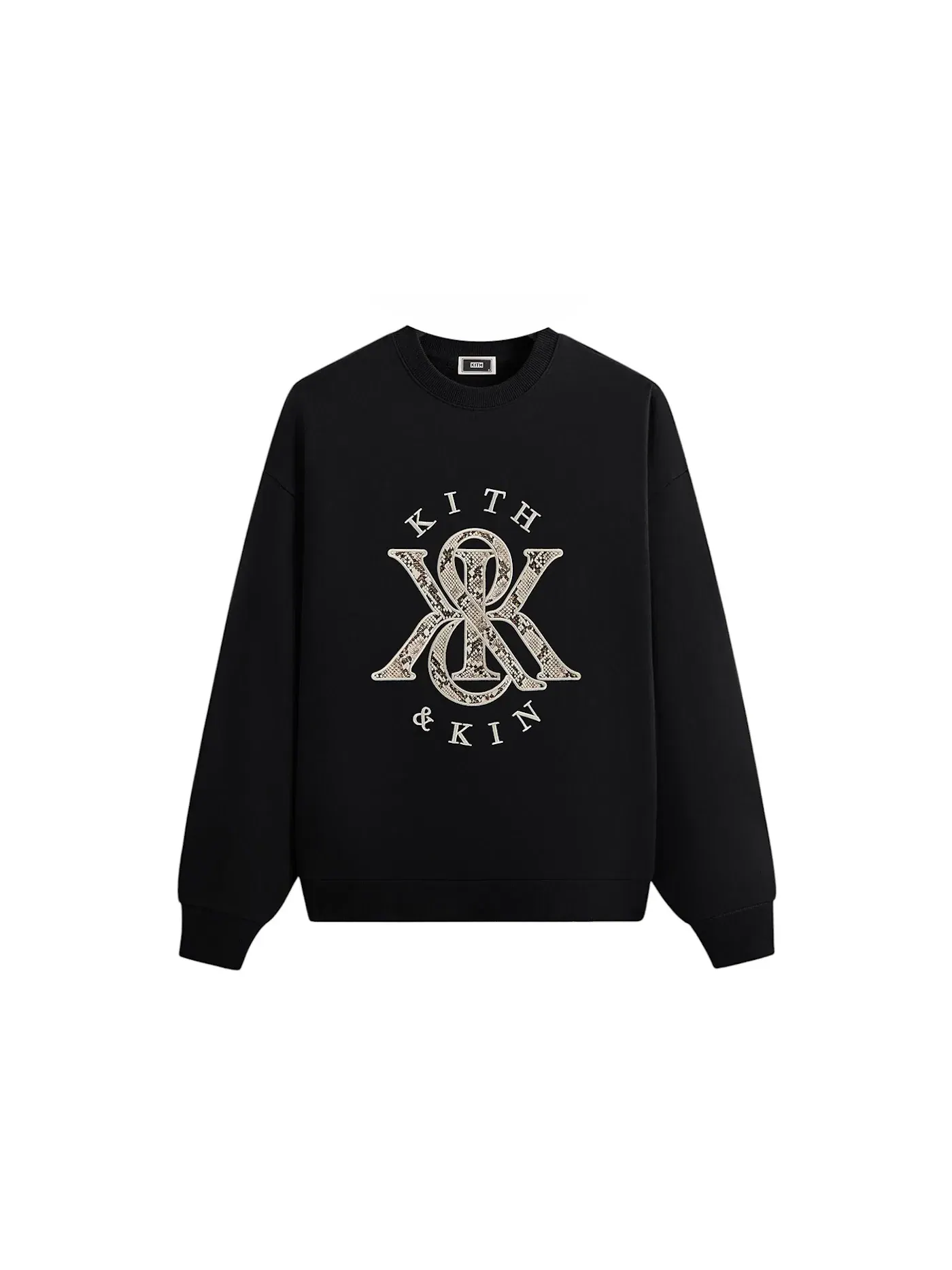 Мужской свитшот с принтом K&K Python Nelson Crewneck Kith — изображение 1 из 2, черный