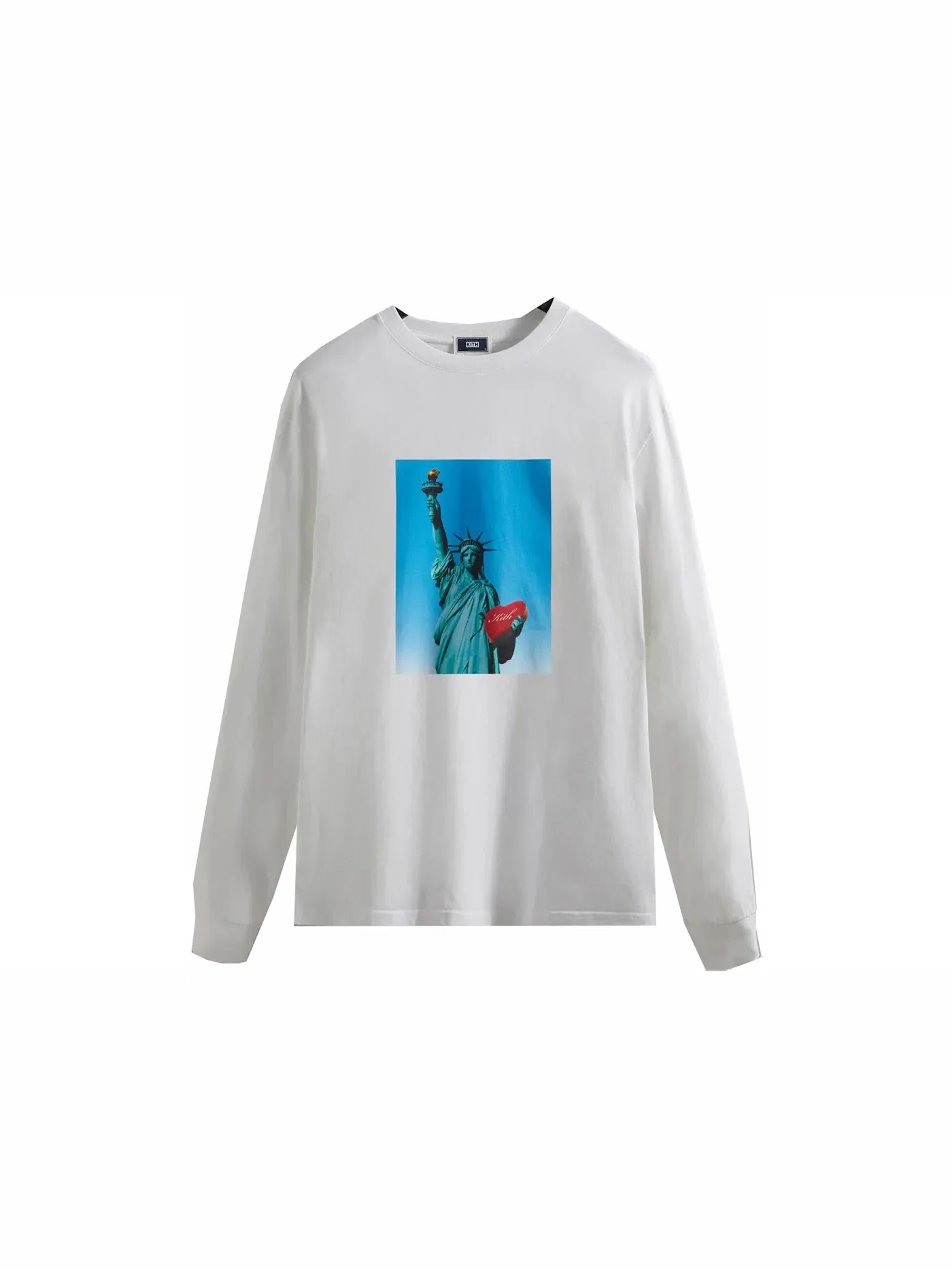 Мужская футболка с длинным рукавом Kith Lady Liberty In Love L/S Tee — изображение 1 из 2, белый